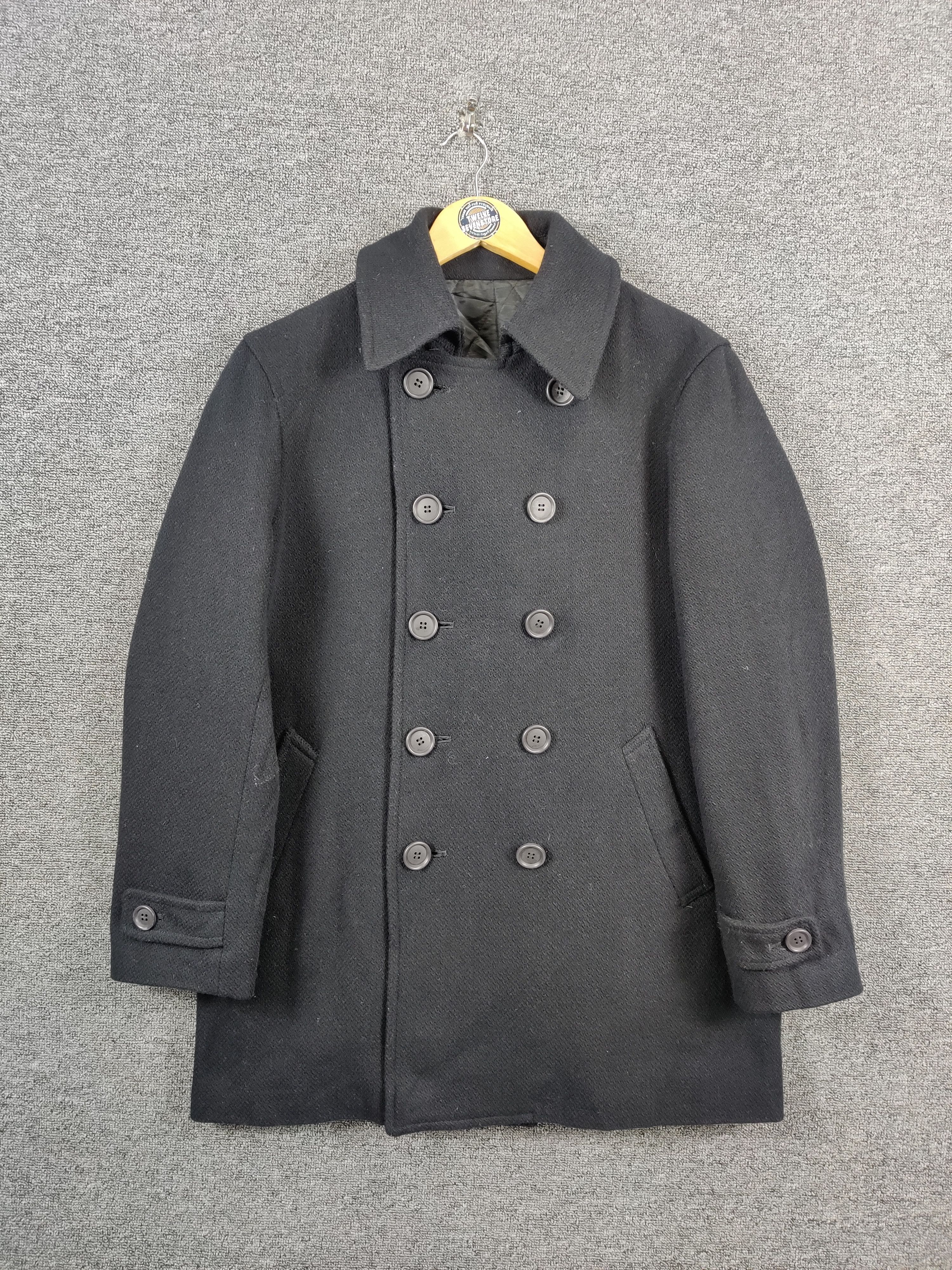 291295=Homme 291295= Homme Double Breasted Wool Coat Size US M / EU 48-50 / 2 - 1 Thumbnail