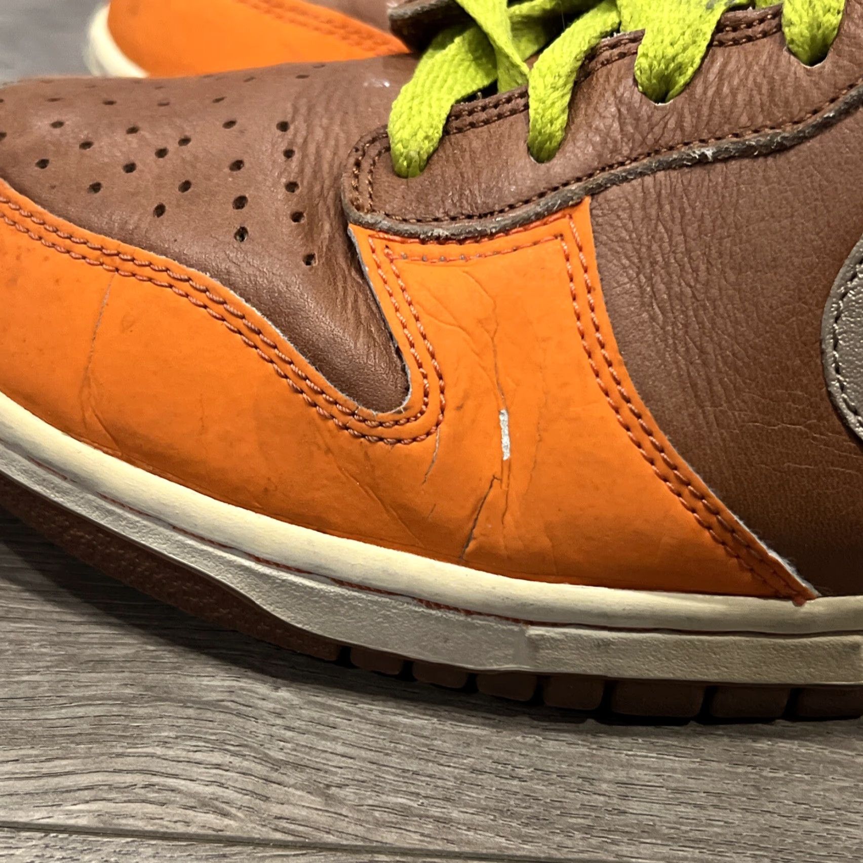 Nike Nike Dunk High Premium Orange Sneaker Men 11 Orange 312786-891 Sneaker 90s Basketball Mens Shoes Size US 11 / EU 44 - 5 Thumbnail