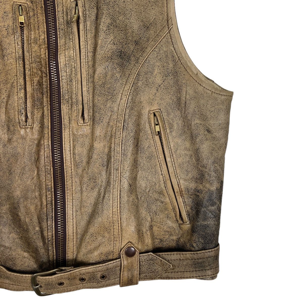 Japanese Brand 🔥 RARE ARCHIVES PLANE COMPANY AIR FORCE LEATHER TANK TOP Size US M / EU 48-50 / 2 - 9 Thumbnail