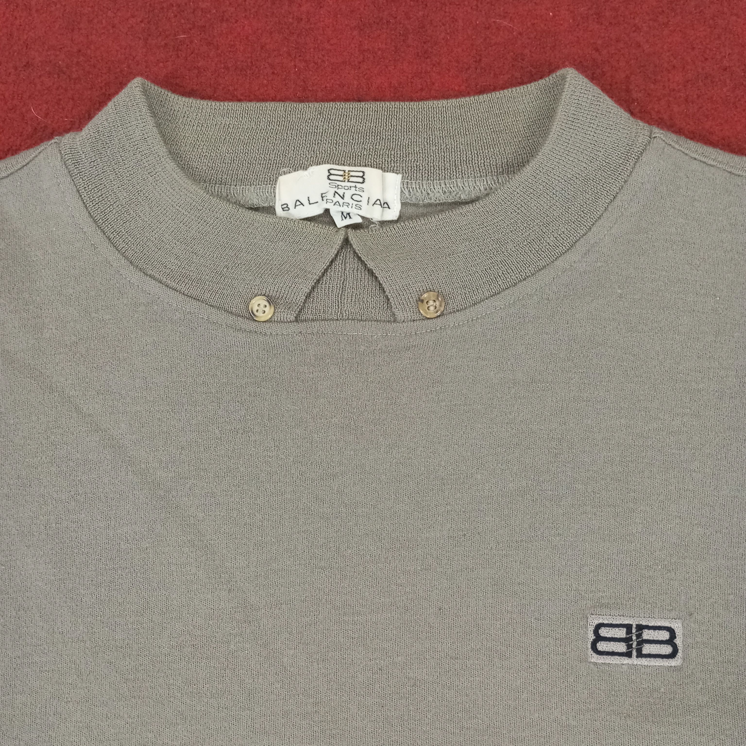 Balenciaga × Vintage Balenciaga Paris Sports Long Sleeve Tshirt Size L / US 10 / IT 46 - 2 Thumbnail
