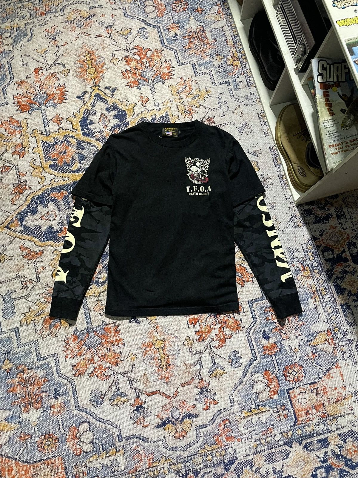 Vanson Leathers Long Sleeve Vanson Leathers X TFOA Dead Rabbit • SSOOLLDD Size US S / EU 44-46 / 1 - 4 Thumbnail