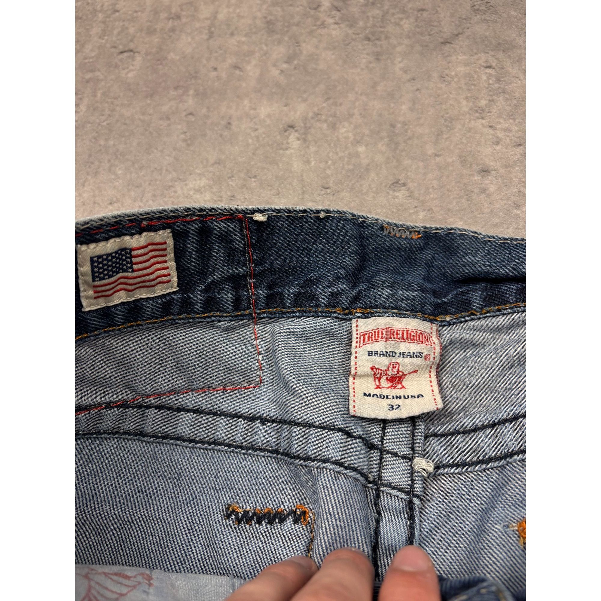True Religion True Religion Straight Jeans Thick Contrast Stitch Y2K Style Size US 38 / EU 54 - 7 Thumbnail