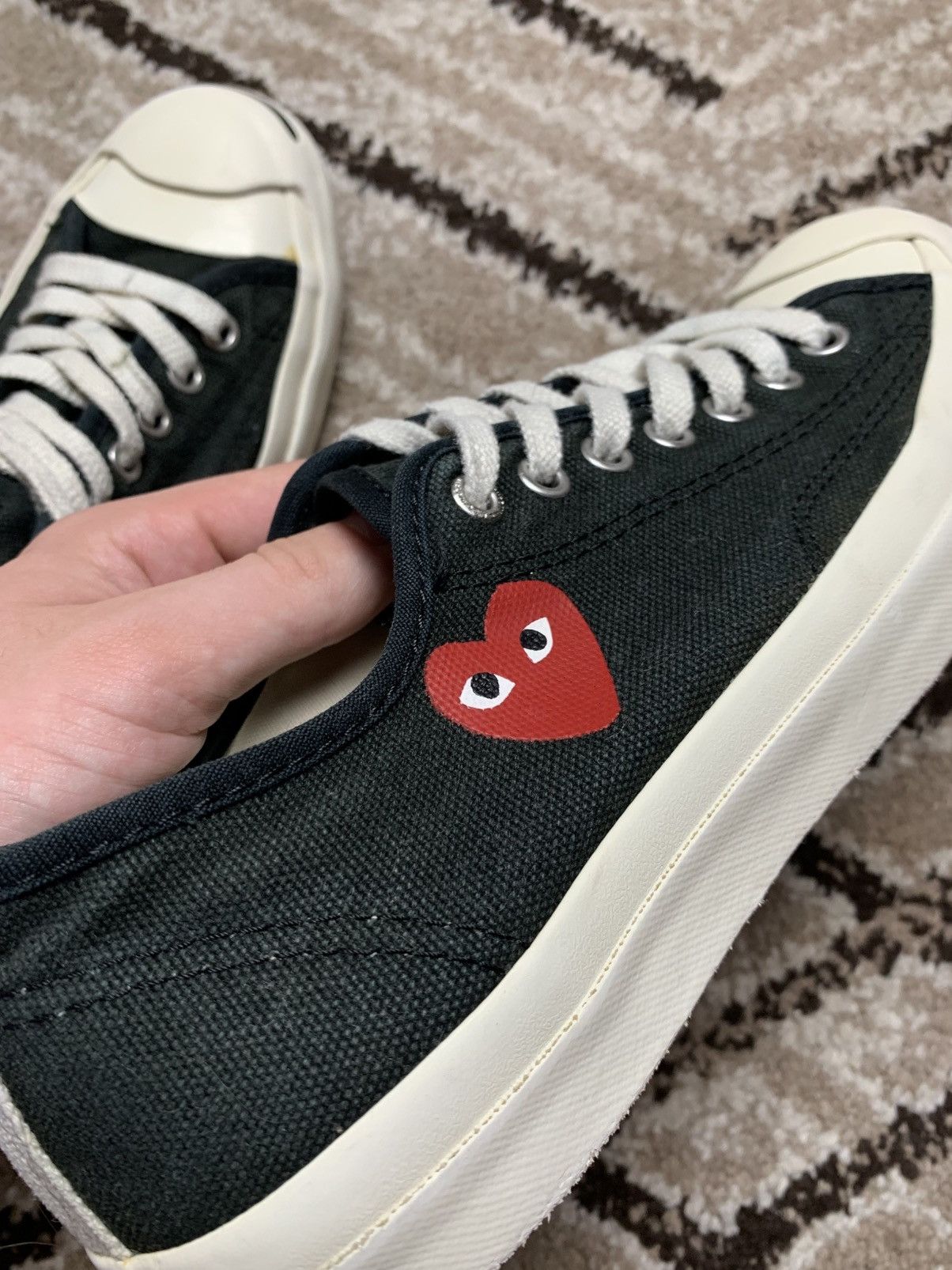 Comme des Garcons PLAY × Converse Converse Jack Purcell x CDG 2008 Collaboration Size US 6.5 / EU 39-40 - 9 Thumbnail