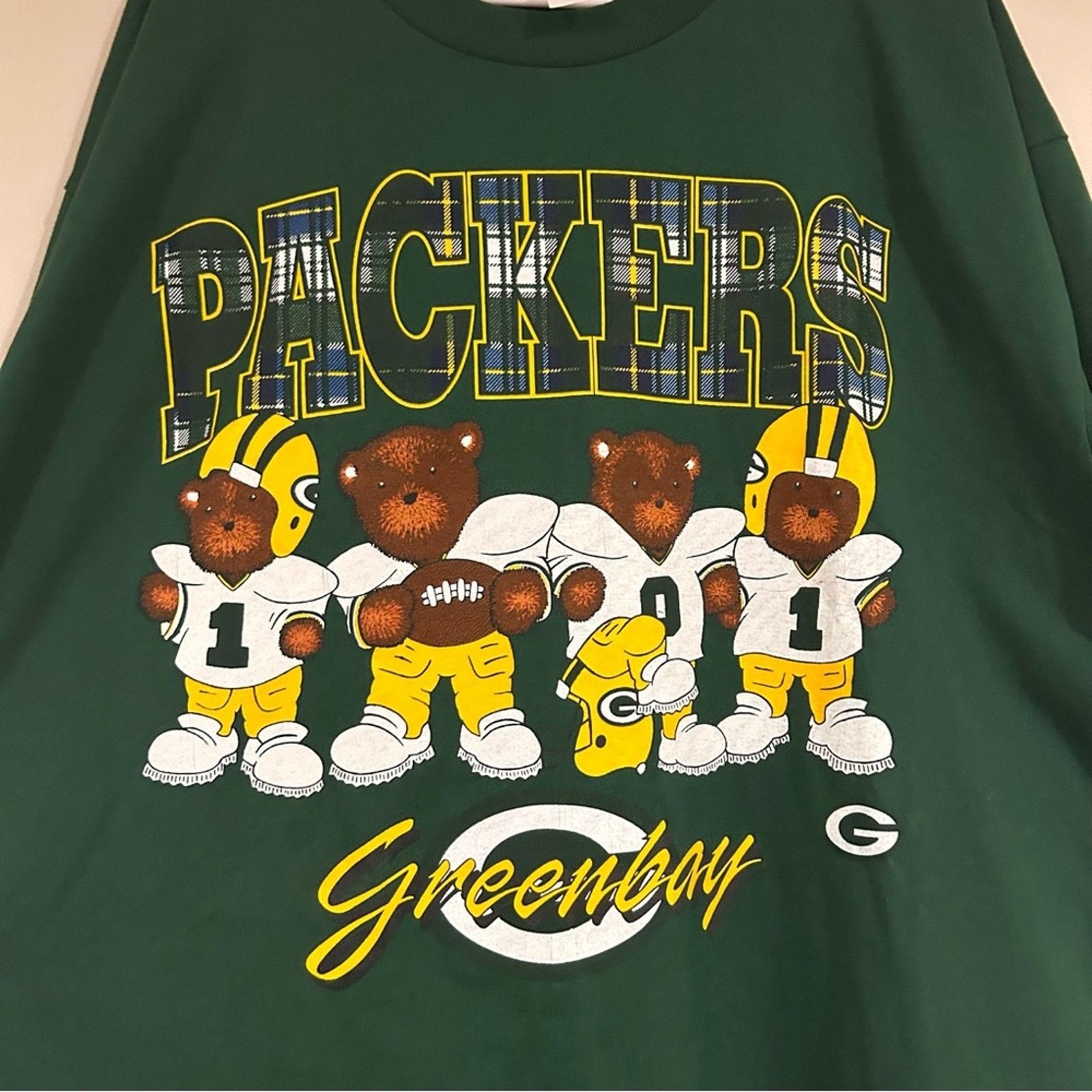 NFL Vintage Green Bay Packers Teddy Bears Shirt Size US XXL / EU 58 / 5 - 2 Thumbnail