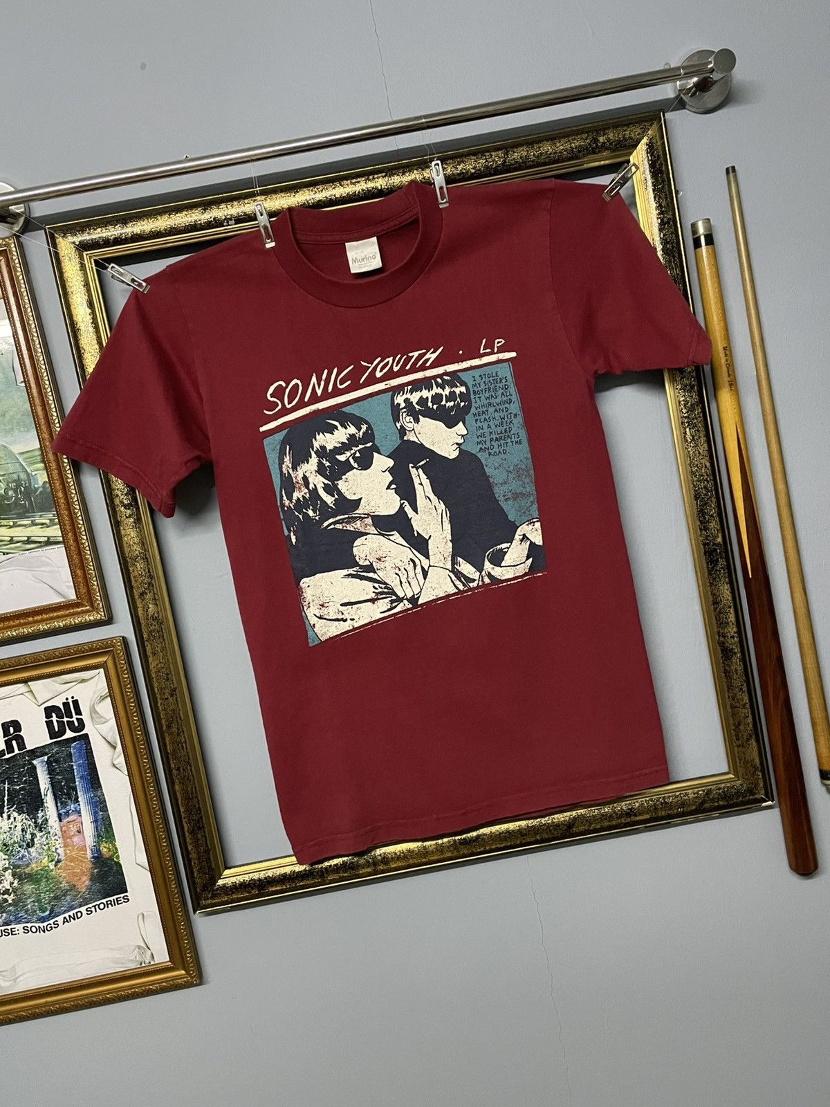 Band Tees Vintage Late 90s Sonic Youth Goo Noise Rock Distressed Tee Size US M / EU 48-50 / 2 - 2 Thumbnail