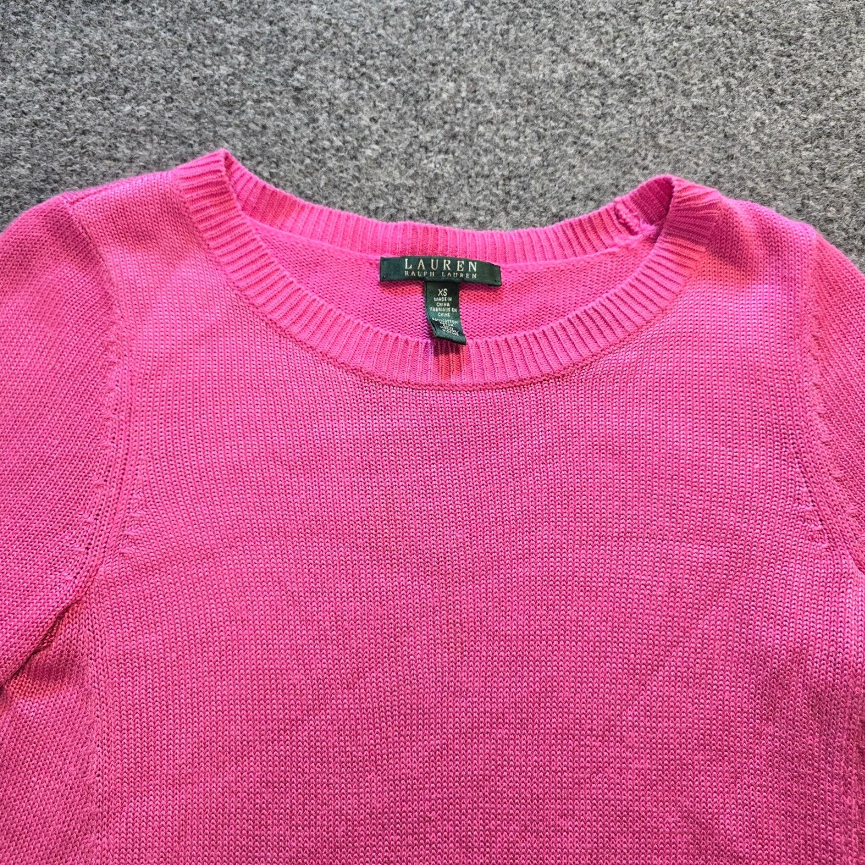 Ralph Lauren Lauren Ralph Lauren Sweater Women XS Pink A Line Long Sleeve Casual Capsule Pullover Knit Round Neck Regular Size Type: Regular Size XS / US 0-2 / IT 36-38 - 3 Thumbnail