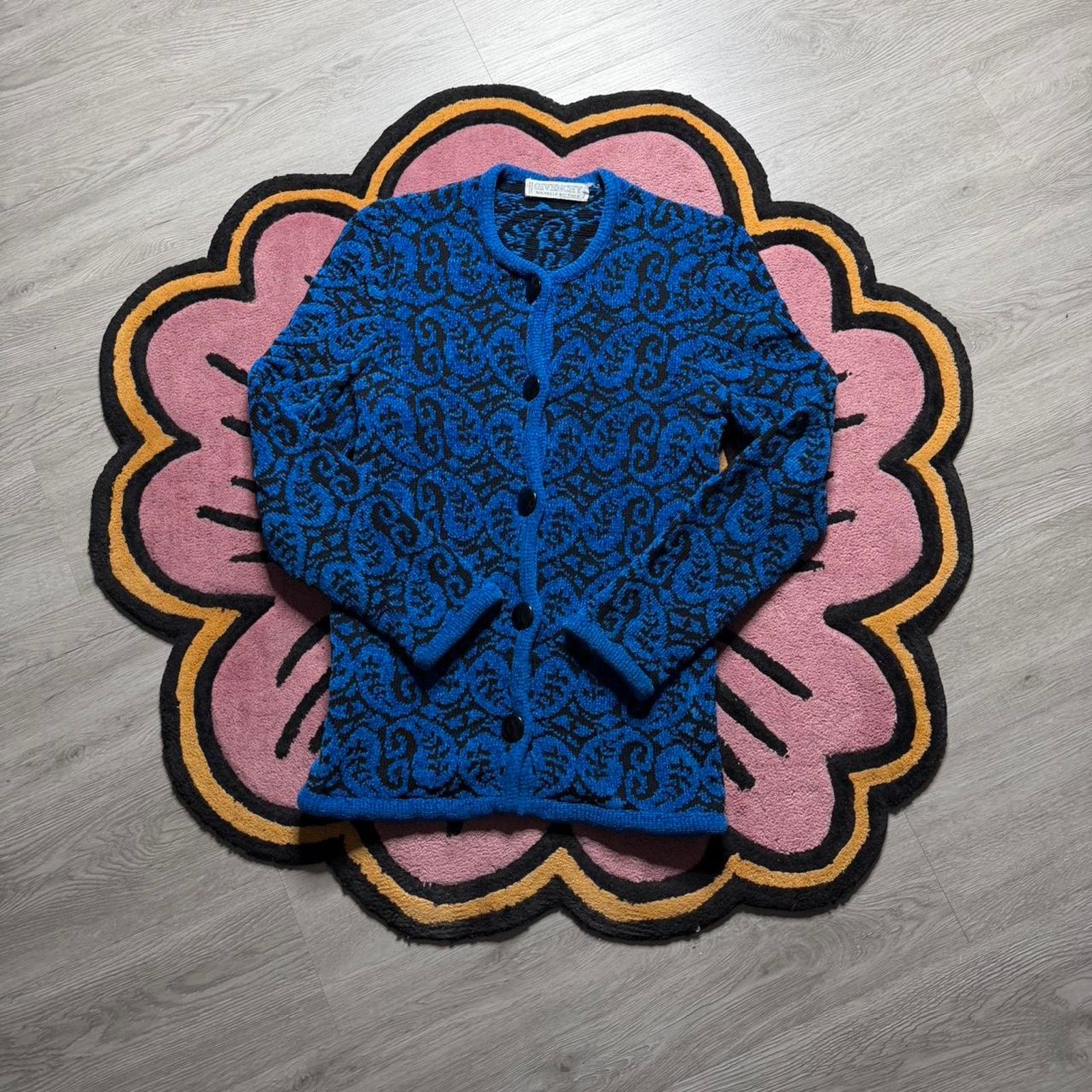 Givenchy × Vintage Vintage Givenchy Nouvelle Boutique Paisley Floral Cardigan Size L / US 10 / IT 46 - 1 Thumbnail