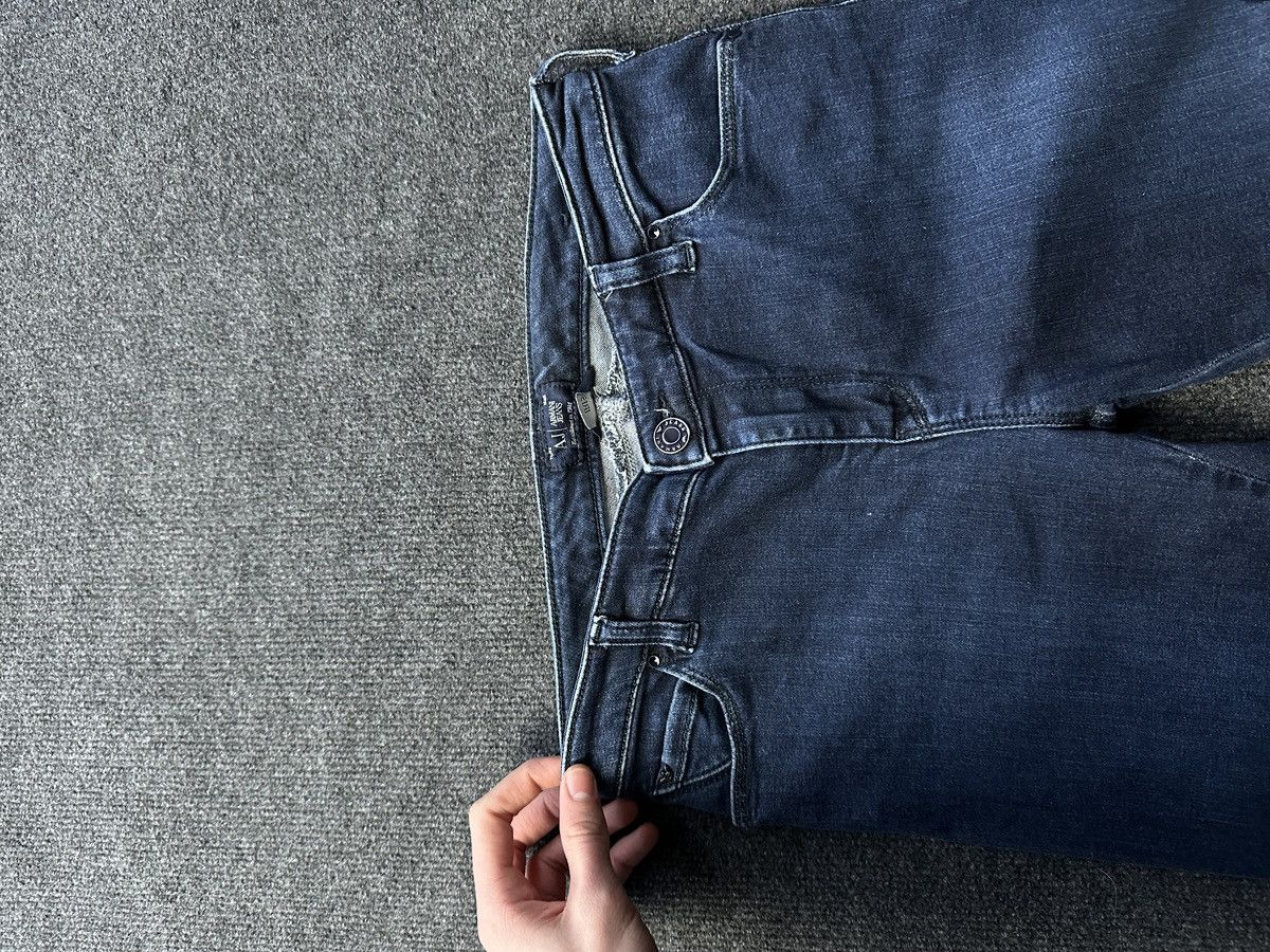 Armani 🚨Y2K WOMEN ARMANI JEANS WITH LOGO AVANT GARDE DENIM PANTS Size 26" / US 2 / IT 38 - 6 Thumbnail