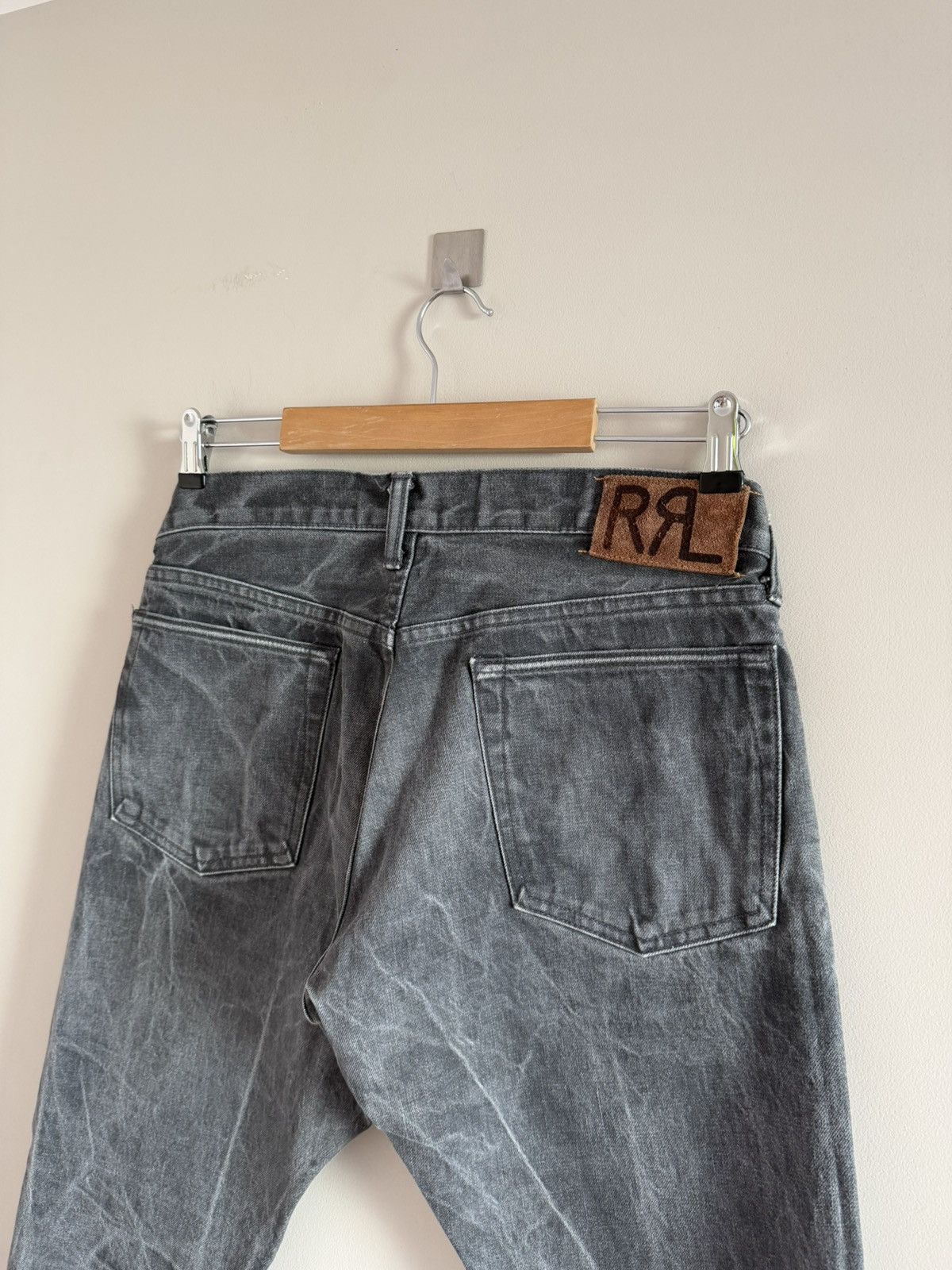 RRL Ralph Lauren Vintage Slim RRL Selvedge Denim Faded Jeans Size US 34 / EU 50 - 2 Thumbnail