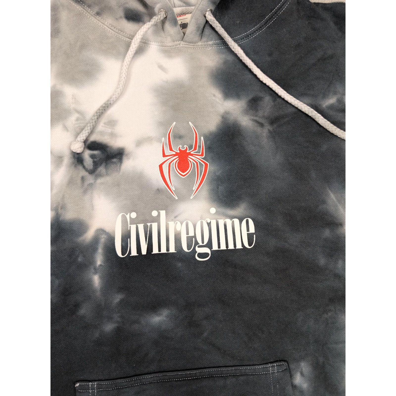 Vintage Civil Regime Marvel Miles Morales Marble Rose Hoodie Mens S Gray Size US S / EU 44-46 / 1 - 5 Thumbnail