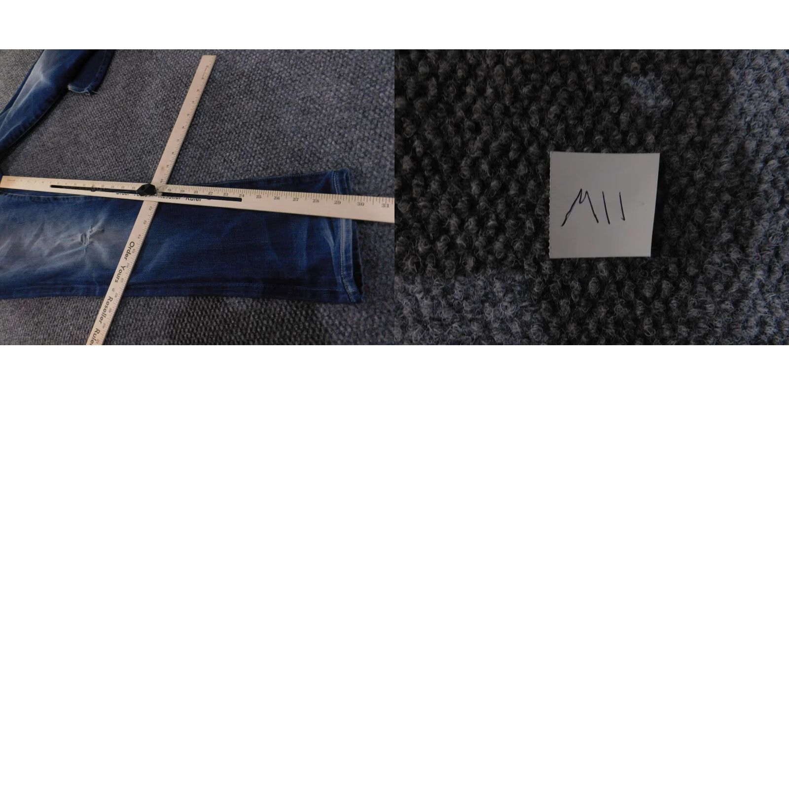 Denime AG Adriano Goldschmied Jeans Mens 30x34 Blue Denim 360 Straight Distressed Jeans Mens Slim Straight Denim 30x34 Blue Distressed Mens Size US 30 / EU 46 - 8 Thumbnail
