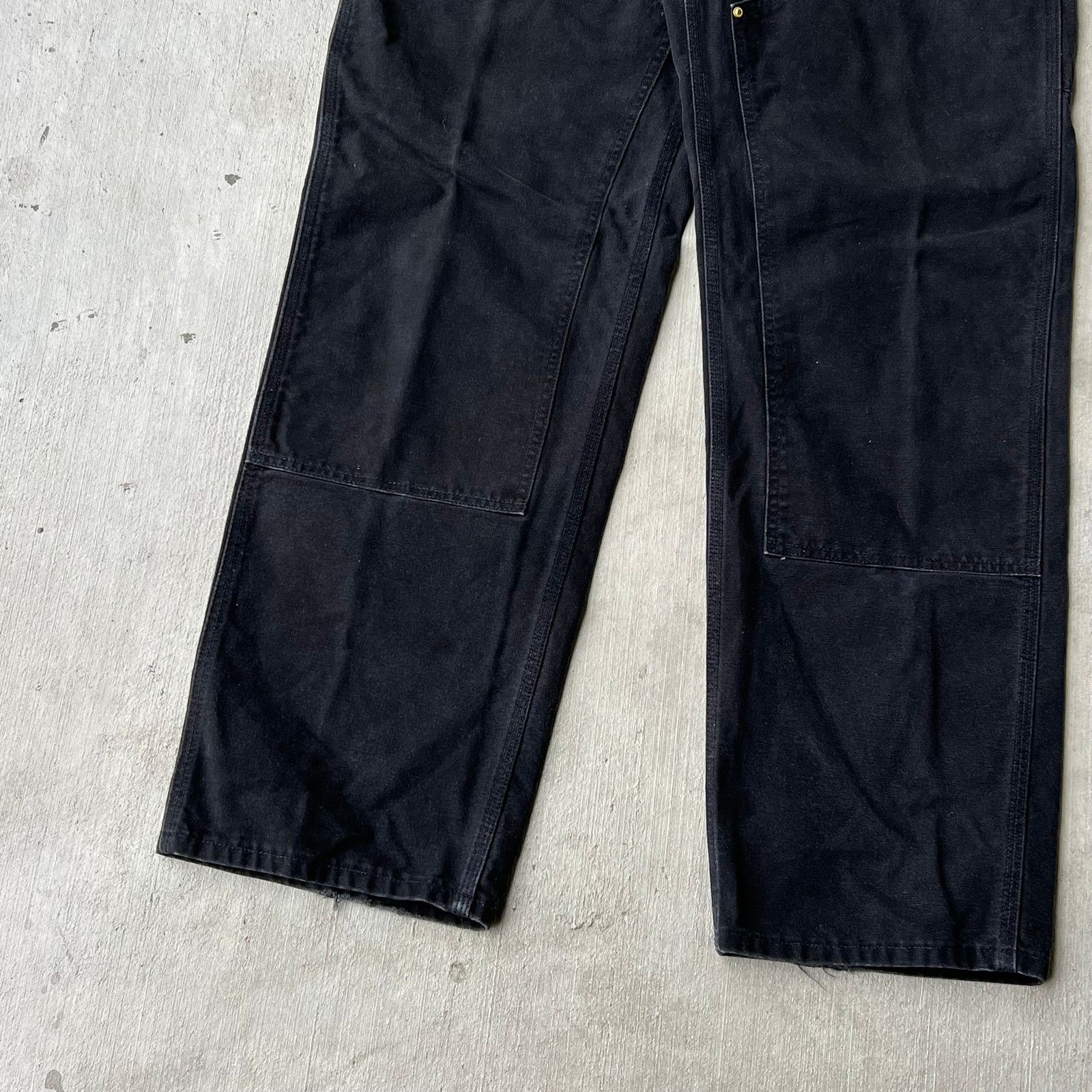 Carhartt × Vintage Carhartt black double knee work wear carpenter pants Size US 35 - 3 Thumbnail
