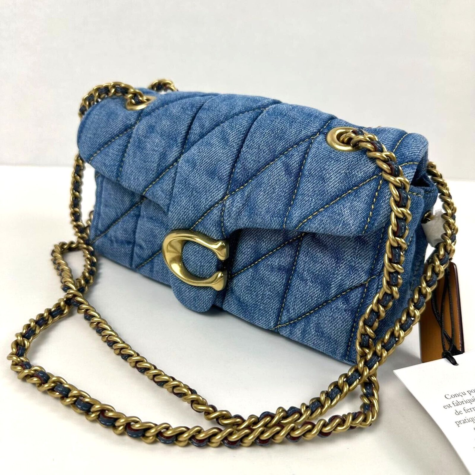 Coach Coach Tabby CR701 Denim Brass/Indigo Shoulder Bag 20 Size ONE SIZE - 4 Thumbnail