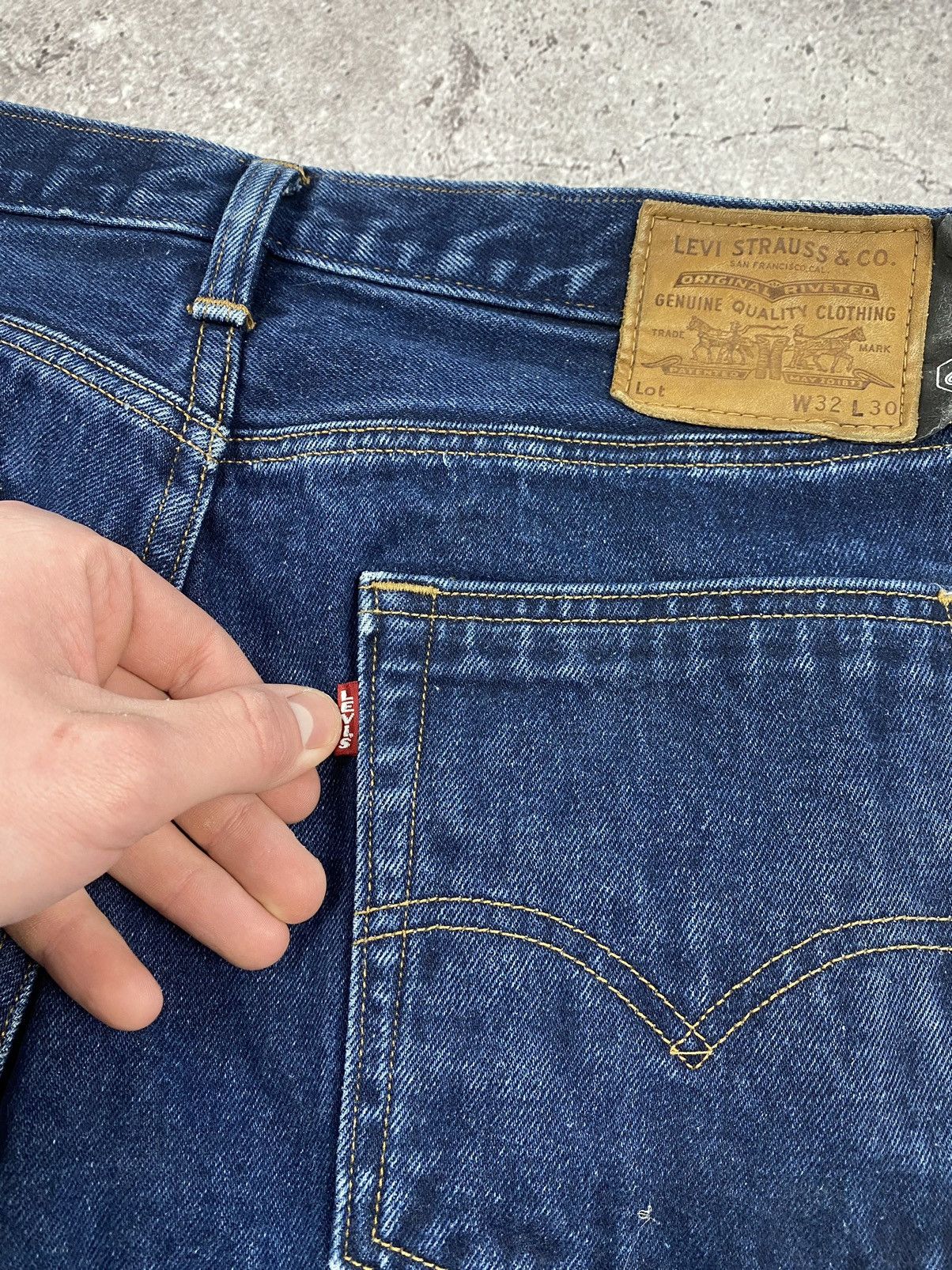 Levi's × Vintage Vintage Y2K Faded Black Wide Leg Levis Baggy Denim Jeans USA Size US 32 / EU 48 - 10 Thumbnail