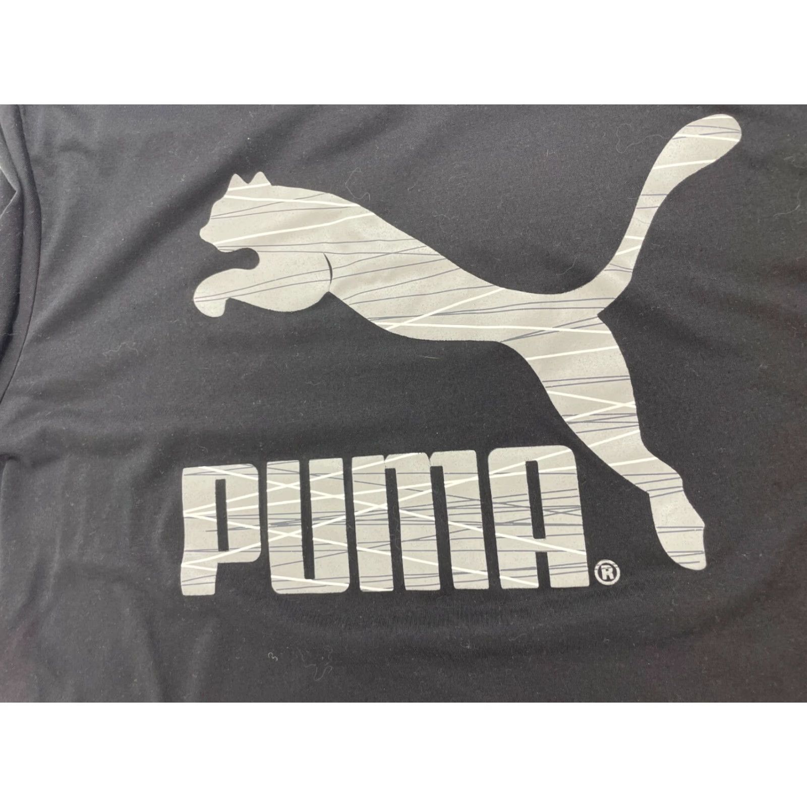 Puma PUMA T-Shirt Men's Large Black Short Sleeve Crew Neck Logo Print Tee Size US L / EU 52-54 / 3 - 3 Thumbnail