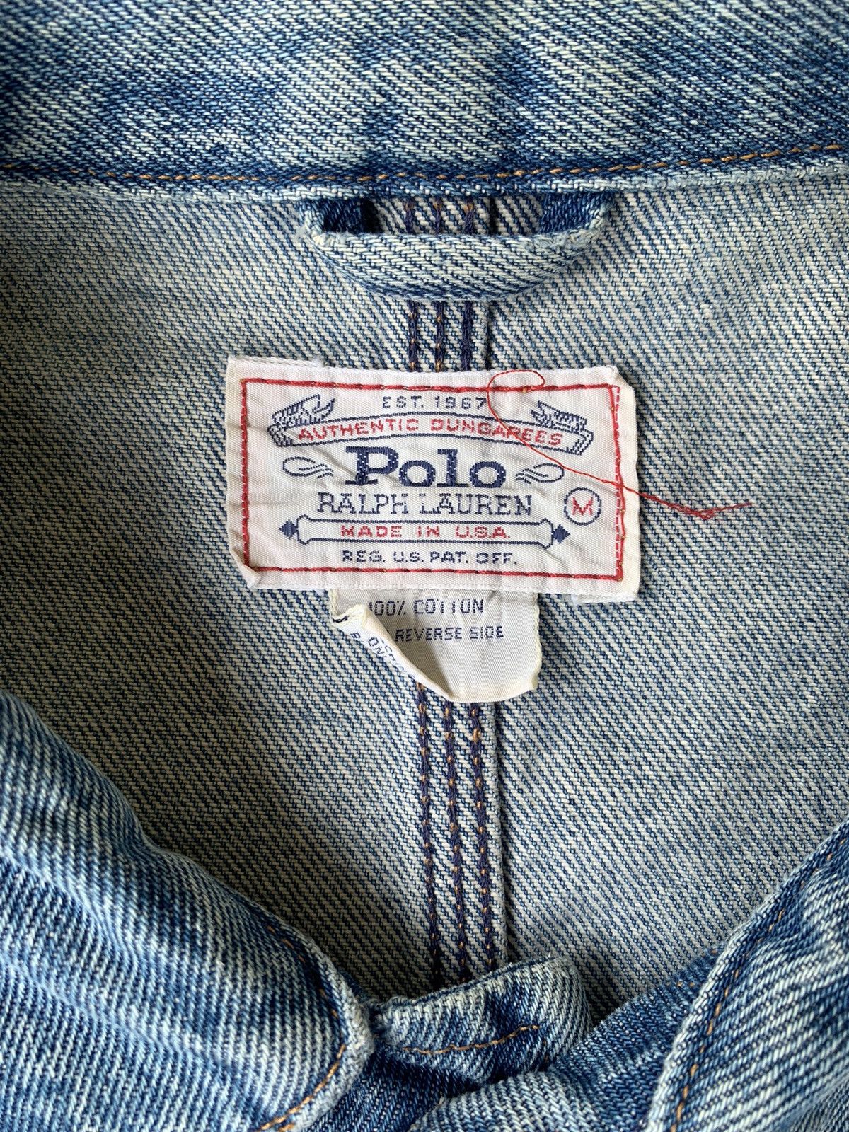 Polo Ralph Lauren 80s Polo Ralph Lauren Denim Jacket Size US M / EU 48-50 / 2 - 2 Thumbnail