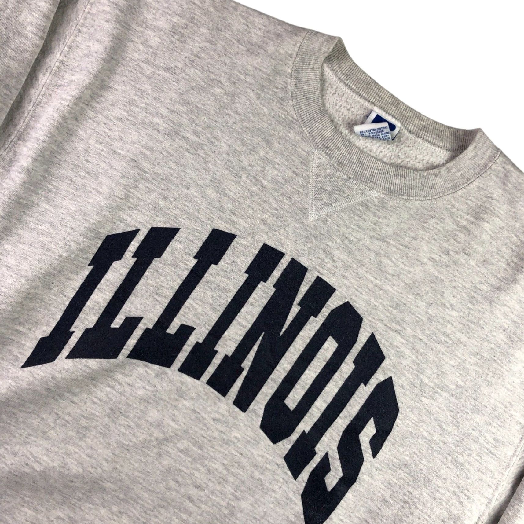 Russell Athletic VINTAGE Illinois Illini x Russell Athletics Crew Neck Sweatshirt Gray Large Size US L / EU 52-54 / 3 - 2 Thumbnail