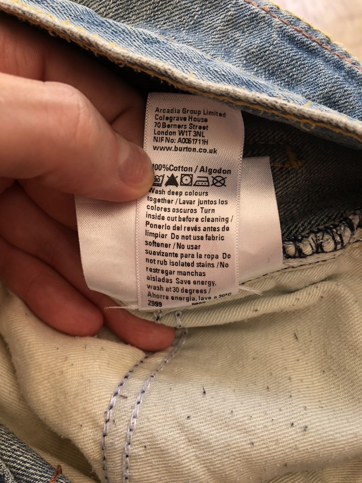 Burton BURTON LONDON VINTAGE QUALITY LIGHT REGULAR FIT DENIM JEANS Size US 30 / EU 46 - 7 Thumbnail