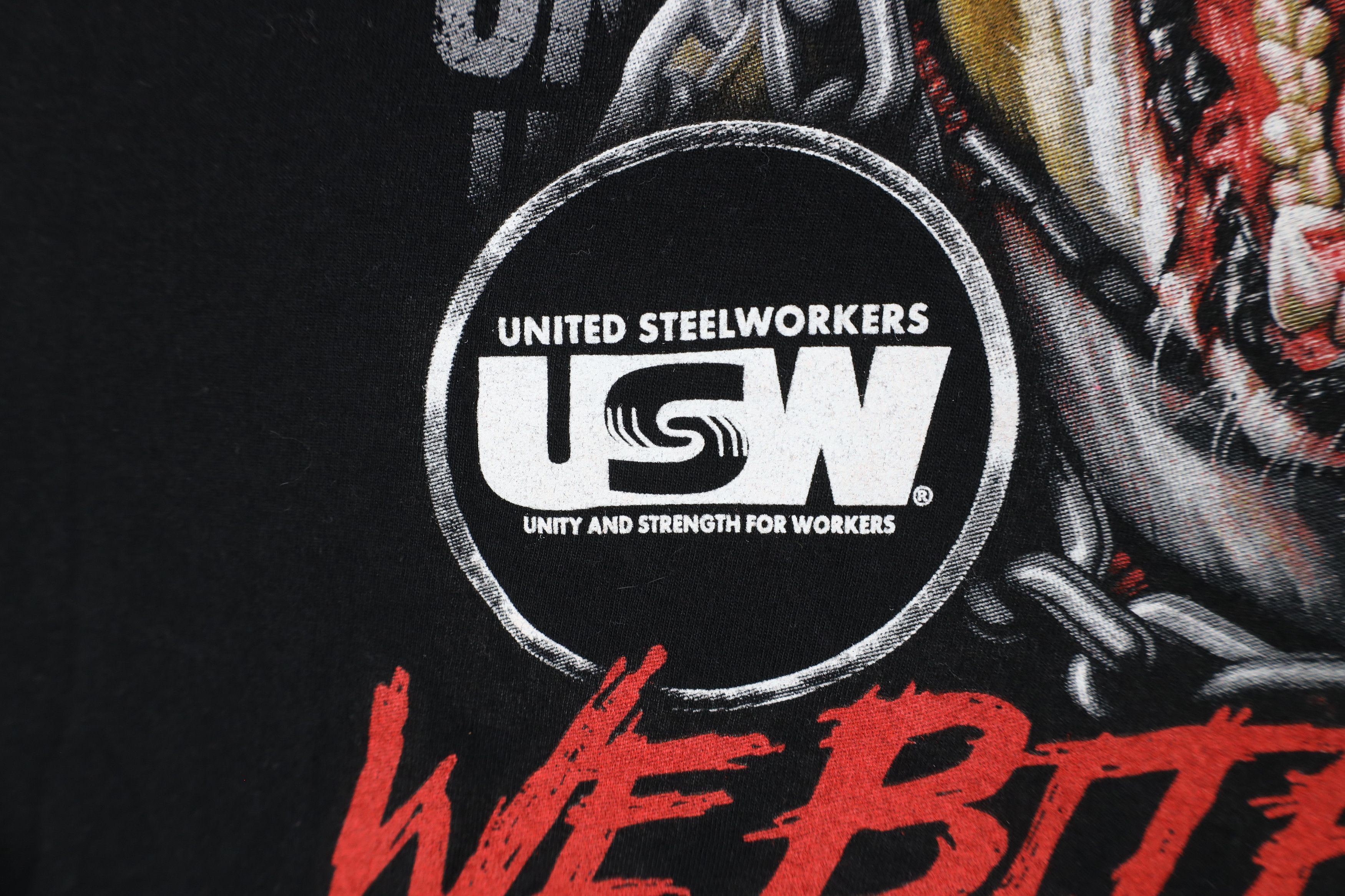 Vintage Streetwear USW Local 207L Union Dawg We Bite Back T-Shirt US Size US XXL / EU 58 / 5 - 7 Thumbnail