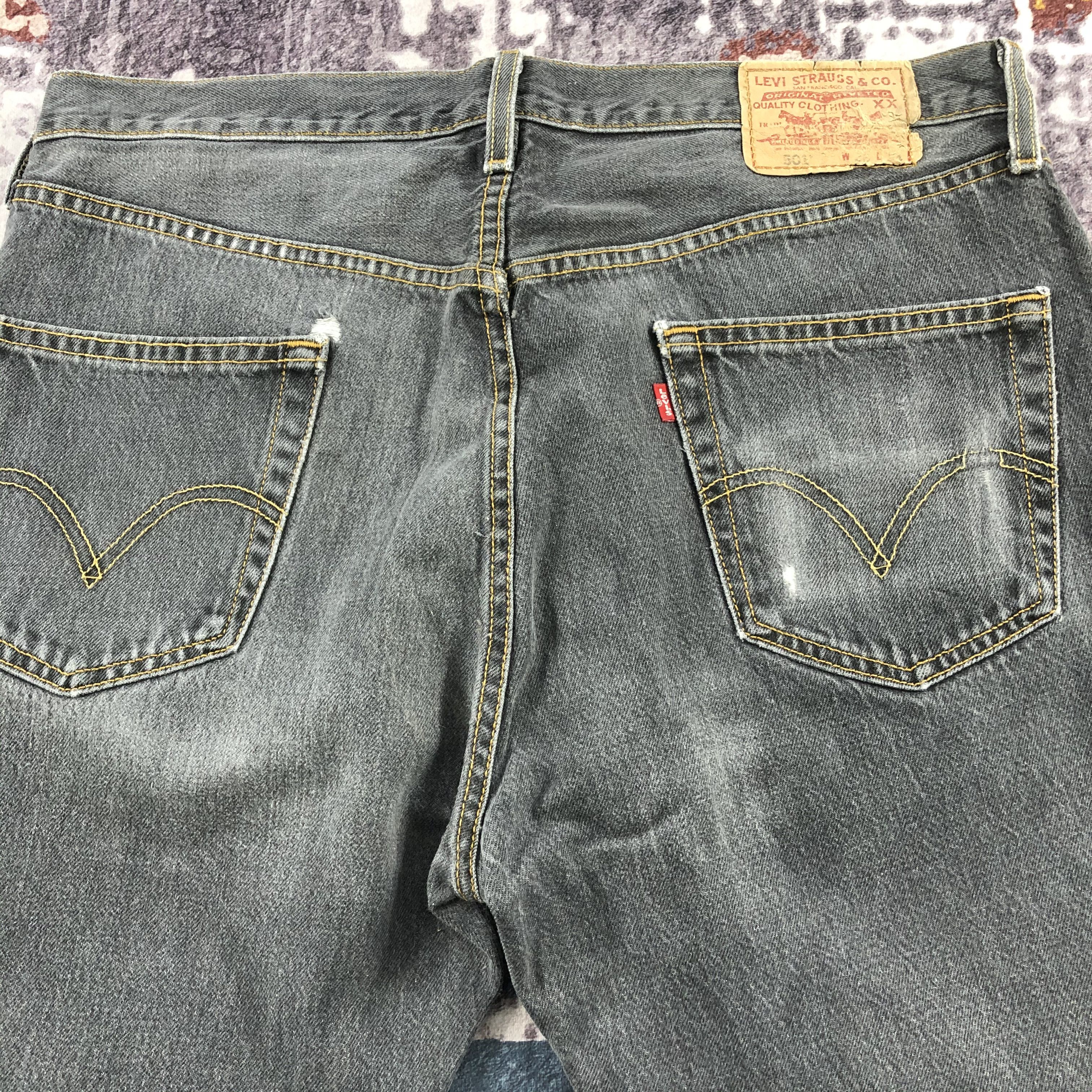 Levi's Vintage 90s Levis 501 Jeans-JM2667 Size US 37 - 6 Thumbnail