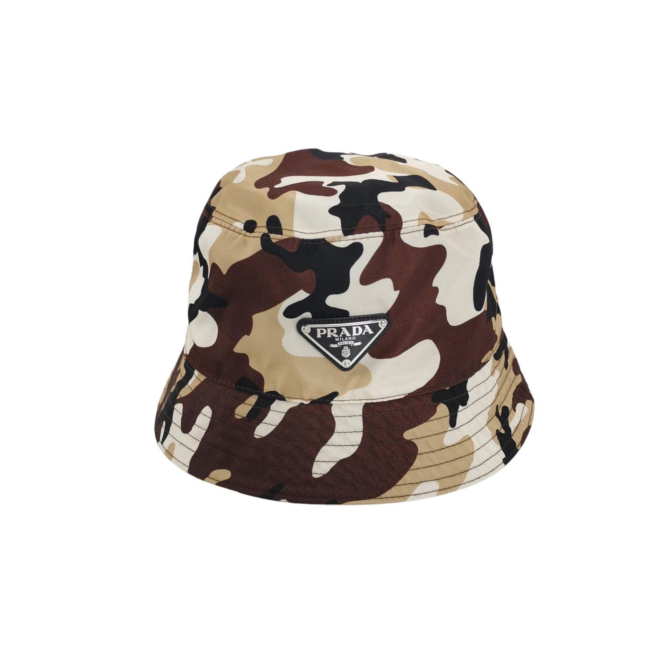 Prada Prada Camouflage Logo Bucket Hat Size ONE SIZE - 1 Thumbnail