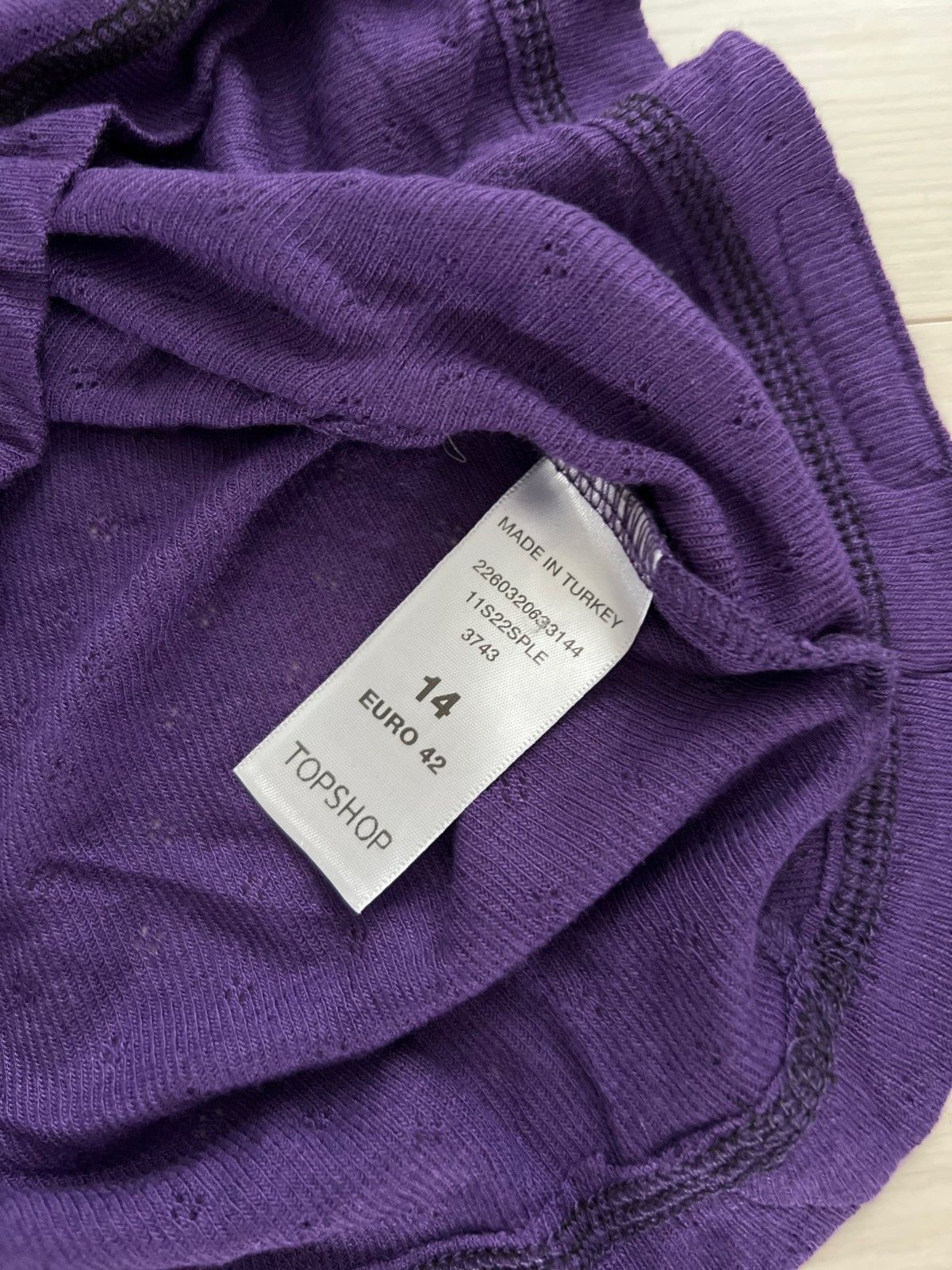 Topshop Topshop Wool Blend Rib Tank Top Purple ( S ) Size S / US 4 / IT 40 - 3 Thumbnail