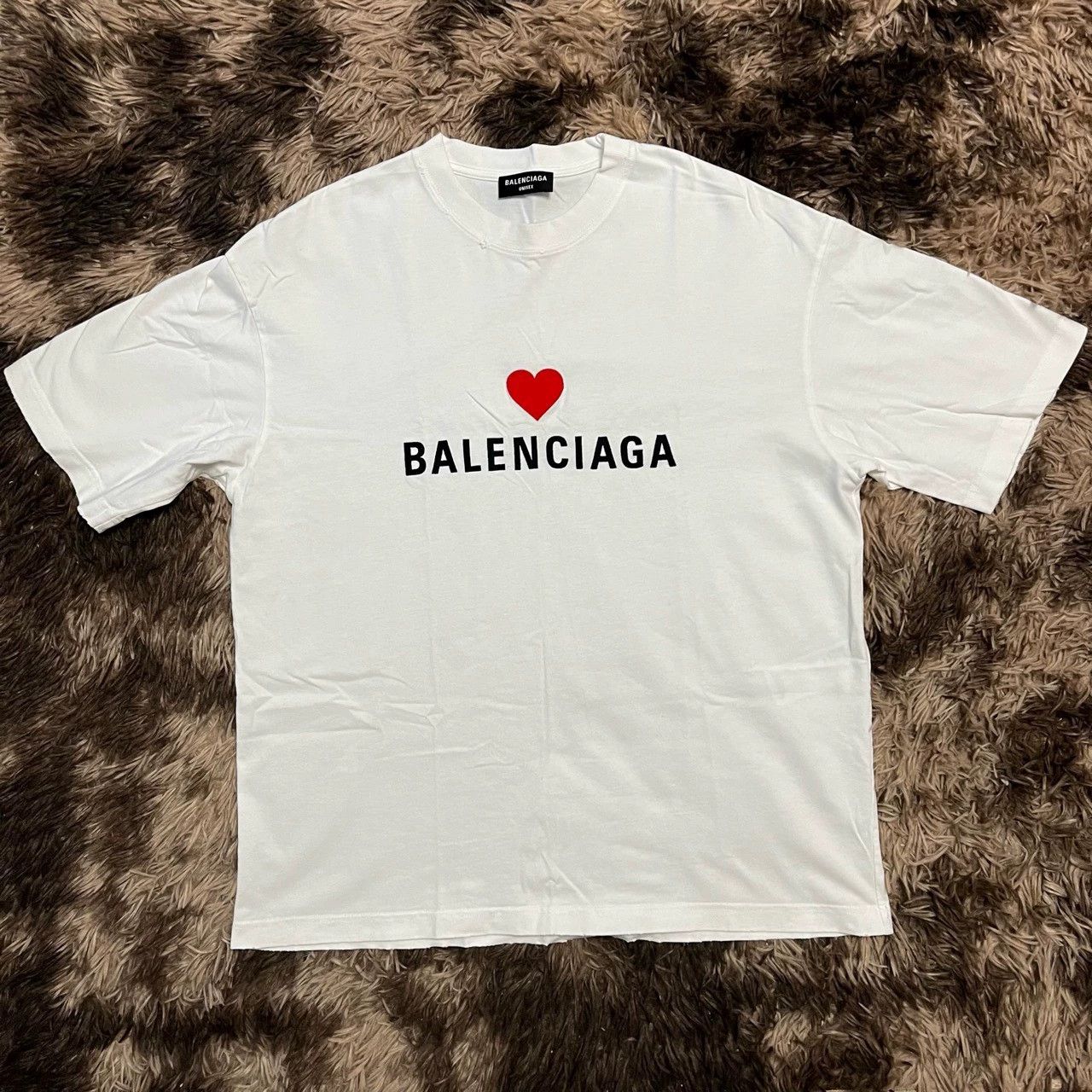 Balenciaga Balenciaga Love Embroidery Qixi Limited Short Sleeve Size US S / EU 44-46 / 1 - 1 Thumbnail