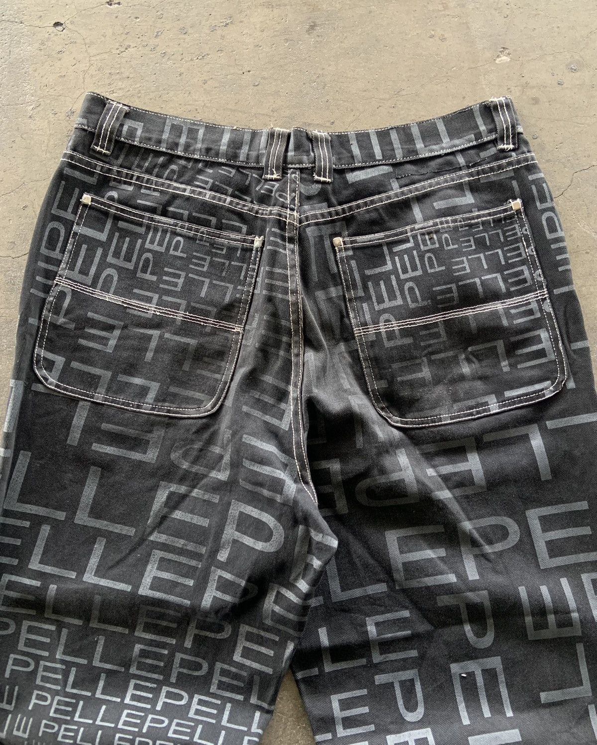 Pelle Pelle Vintage Pelle Pelle Full Print Super Baggy Jeans Size US 40 / EU 56 - 8 Thumbnail