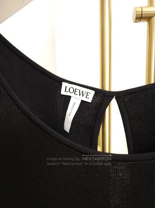 Loewe Loewe Black Long Sleeve Knit Top . Size M / US 6-8 / IT 42-44 - 8 Thumbnail