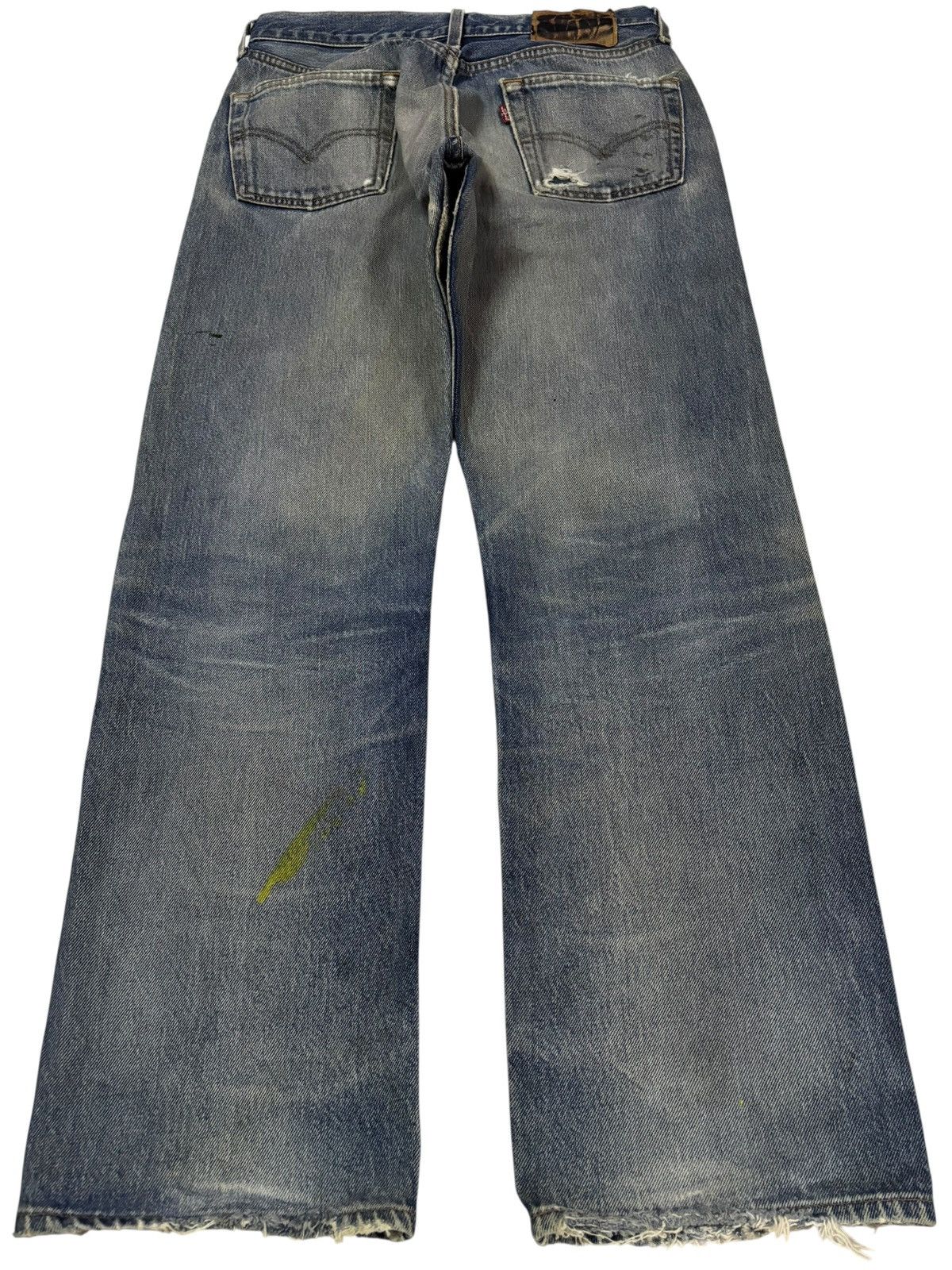 Levi's Vtg 90s Levis 501 Distressed Jeans Size US 30 / EU 46 - 2 Thumbnail