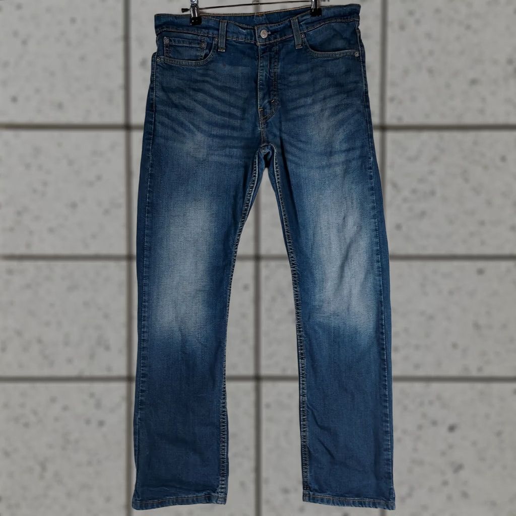 Levi's Levi’s 513 Jeans Mens 32x30 Medium Wash Slim Straight Blue Logo 5-Pocket Denim Cotton Regular Rise Mens Jeans Size US 32 / EU 48 - 1 Thumbnail