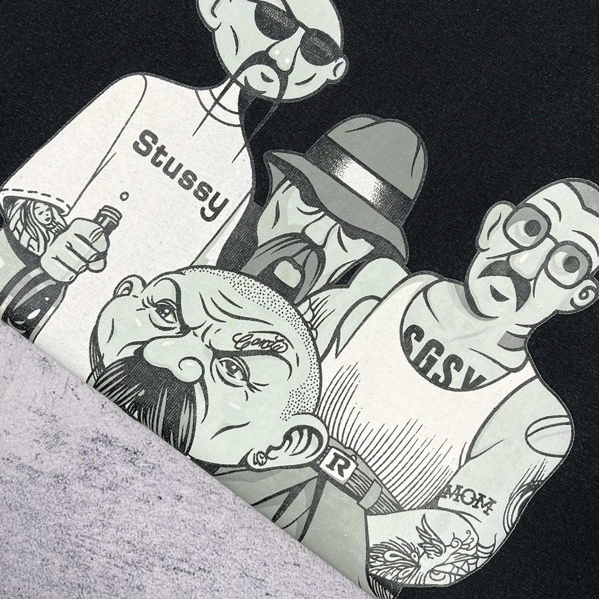 Stussy Vintage Stussy x Mr. Cartoon Custonase Tattoo T Shirt 2000’s Size US L / EU 52-54 / 3 - 8 Thumbnail