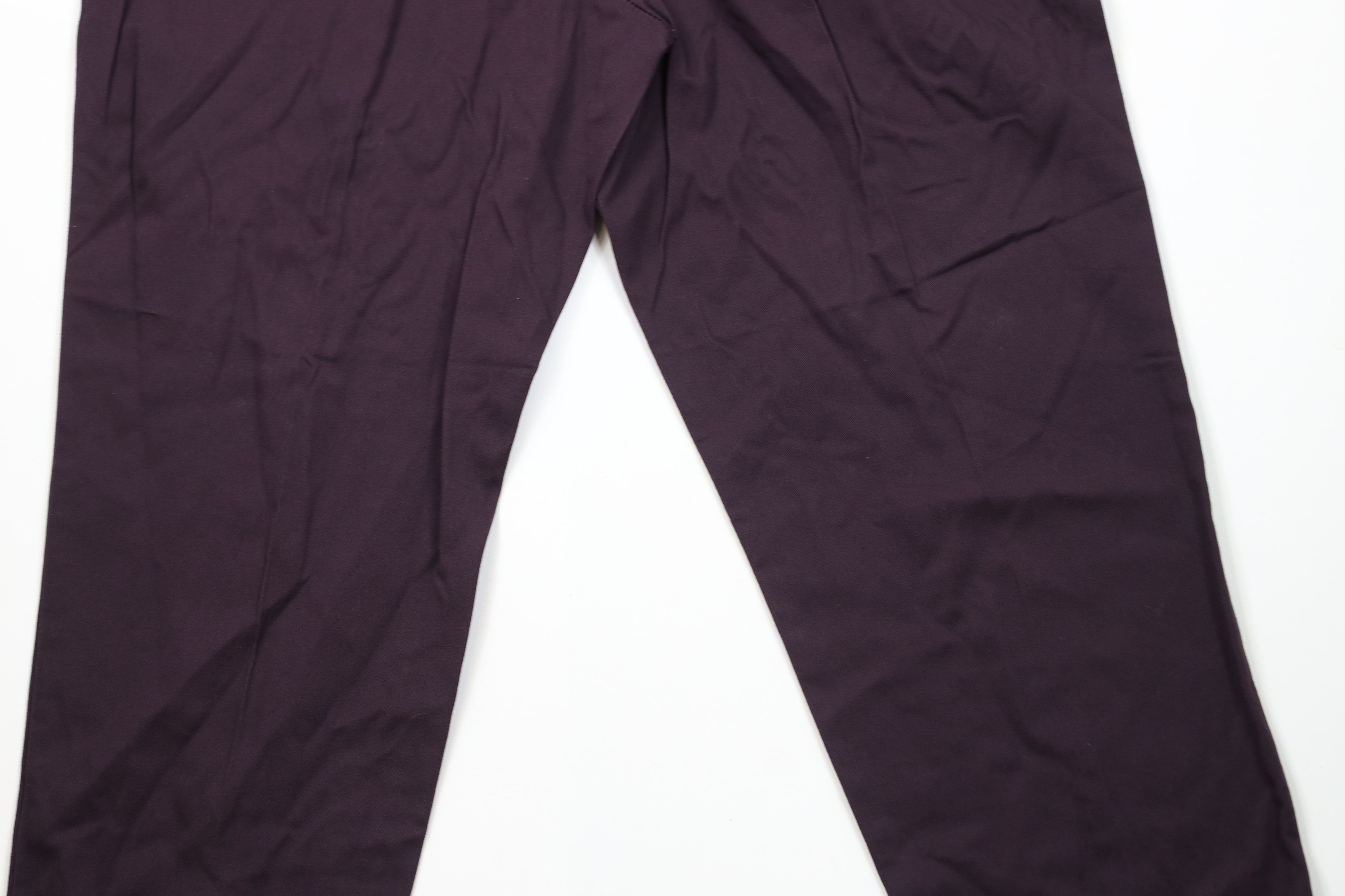 Vintage Vintage 90s Streetwear Tapered Leg Pants Eggplant Purple Size 40" / US 18 - 10 Thumbnail