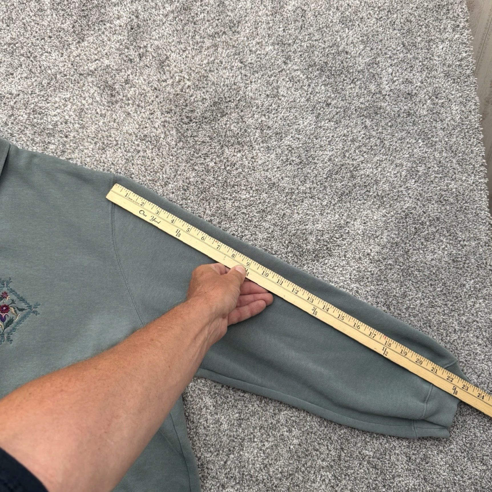 Vintage VINTAGE Jenny Buchanan Sweatshirt 2X Women Pullover Embroidered Floral Green 90s Retro Cottagecore Grandma Shirt Womens Size XXL / US 16-18 / IT 52-54 - 3 Thumbnail