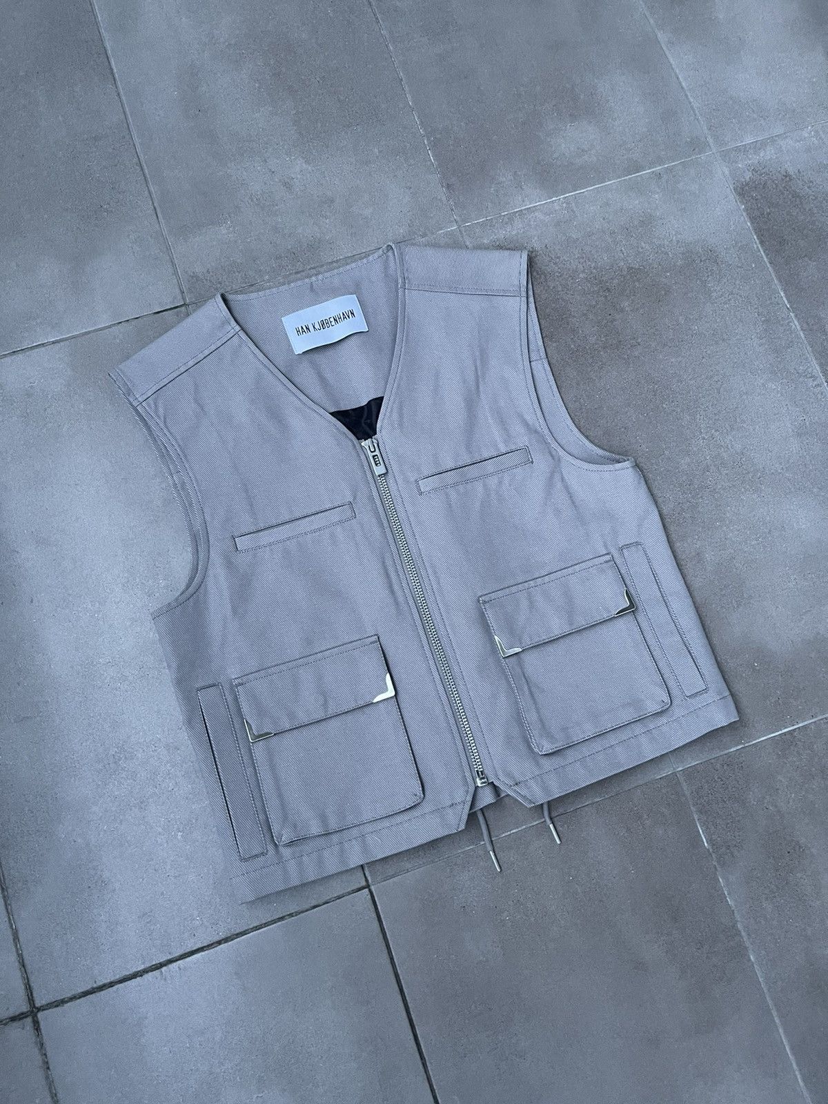 Han Kjobenhavn !DS! FW22 Han Kjobenhavn Cotton Cargo Grey Vest Size US M / EU 48-50 / 2 - 10 Thumbnail