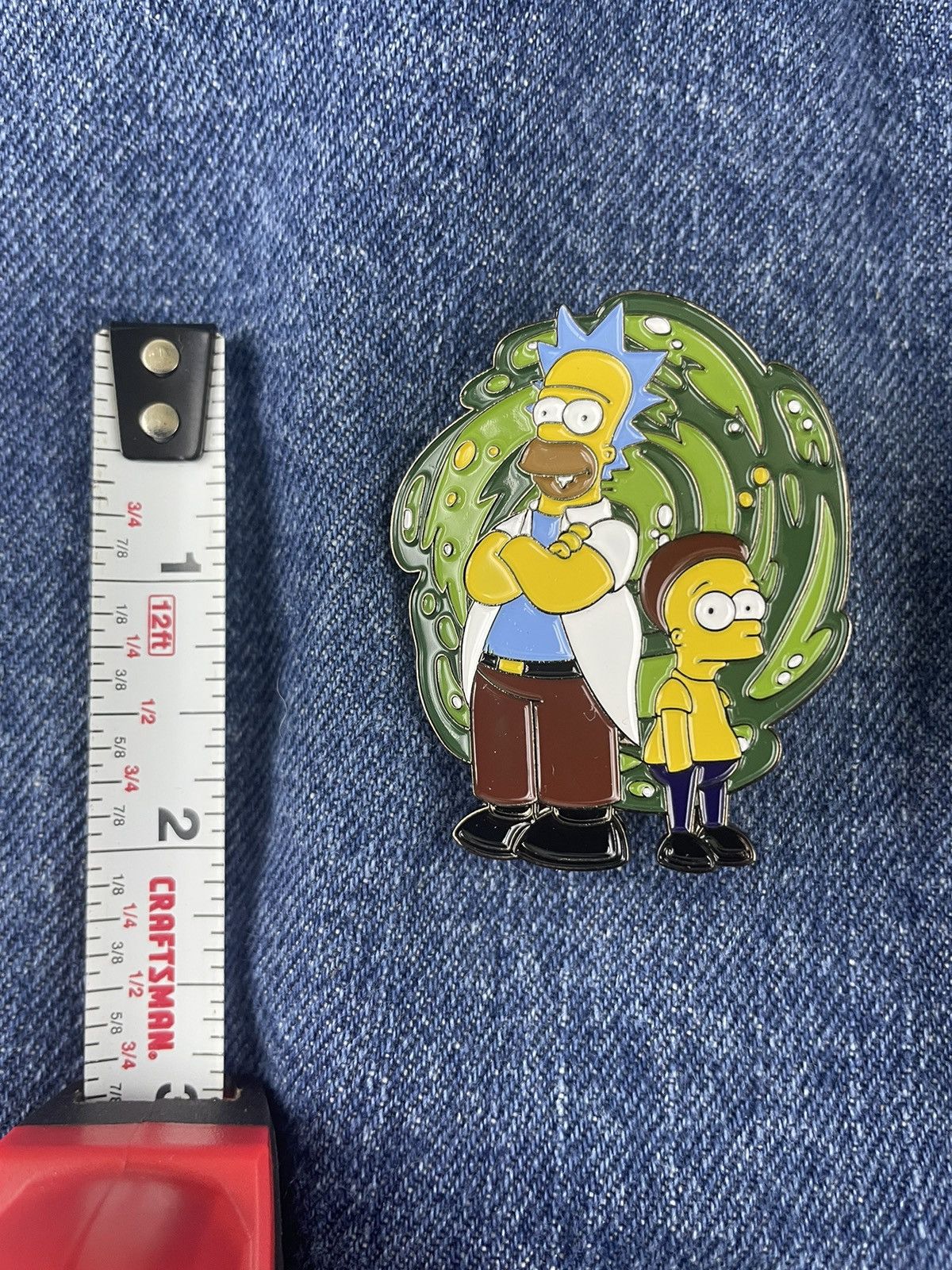Other Simpsons x Rick & Morty Enamel Pin Size ONE SIZE - 3 Thumbnail