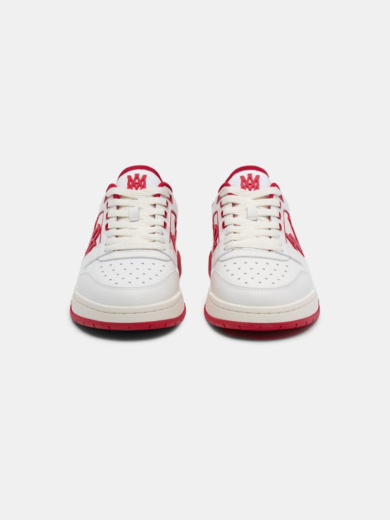 Amiri o1s1wg110526 Classic Low Top Sneakers in White/Red Size US 7 / EU 40 - 3 Thumbnail