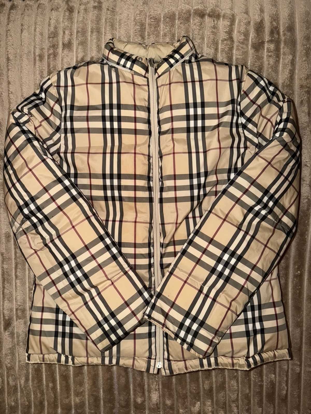 Burberry Burberry Reversible Murmansky Fur Puffer –Vintage Nova Check Size XS / US 0-2 / IT 36-38 - 2 Thumbnail