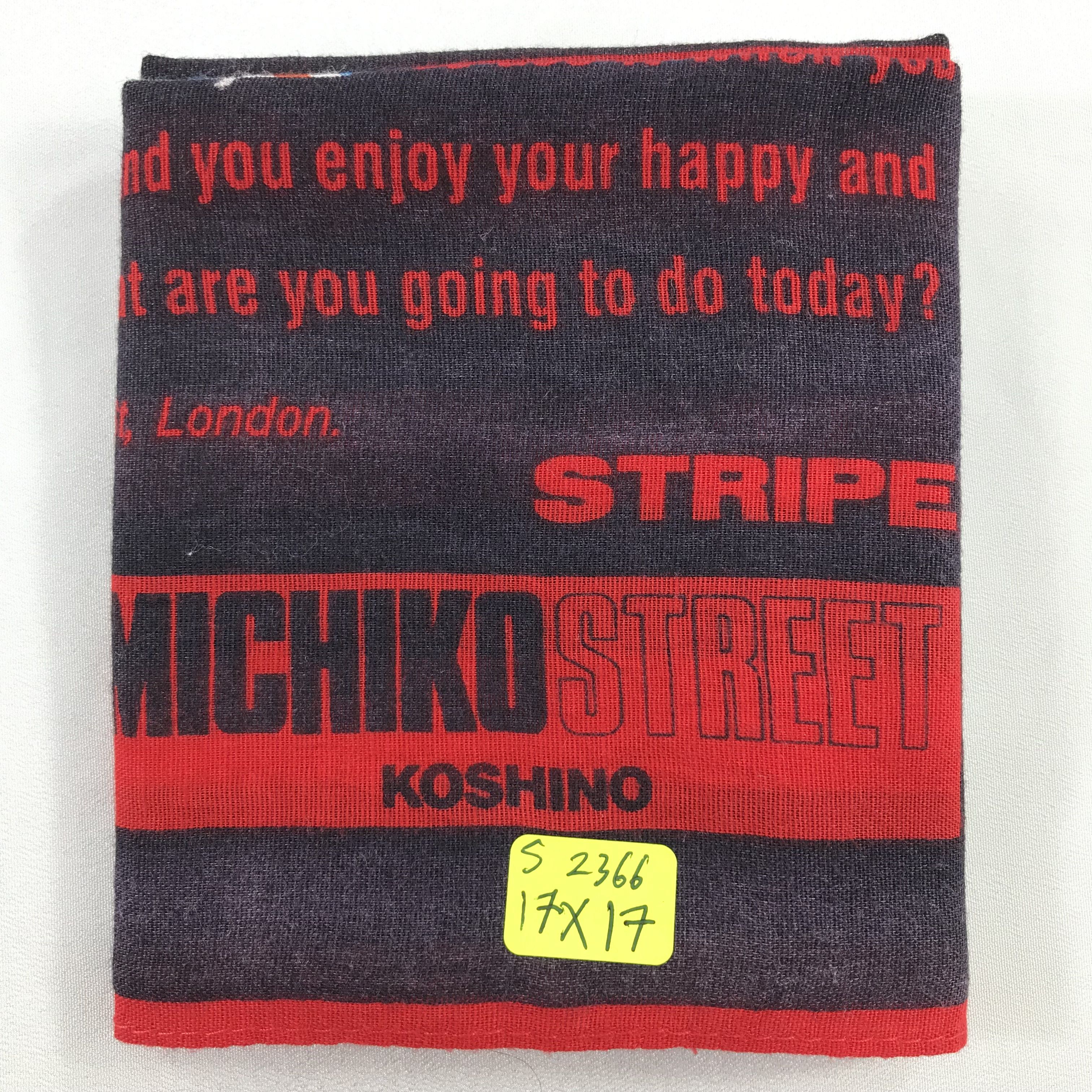 Michiko Koshino London × Vintage Michiko London Bandana / Handkerchief / Neckerchief - S2366 Size ONE SIZE - 5 Thumbnail