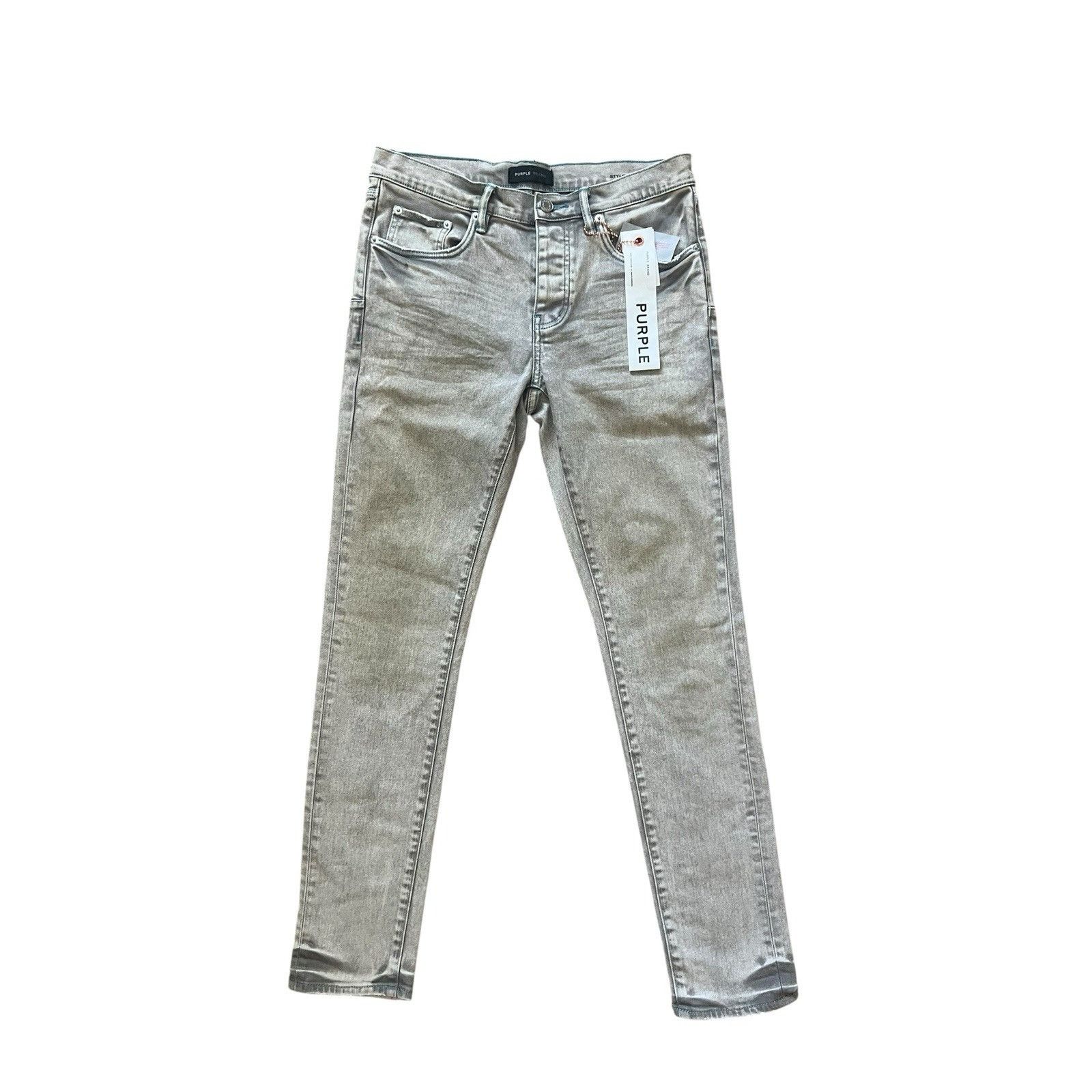 Purple × Purple Brand Purple Brand Jeans Mens Slim Fit White P001