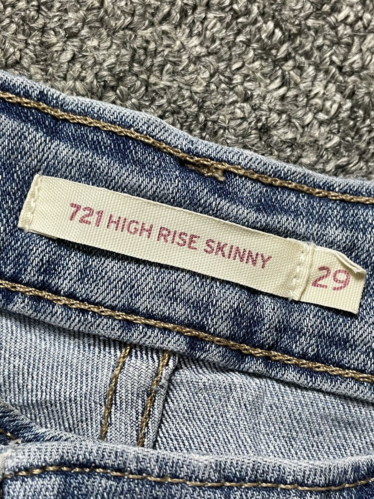 Levi's × Vintage Vintage LEVIS High Rise Skinny Denim Jeans (117) Size US 28 / EU 44 - 6 Thumbnail