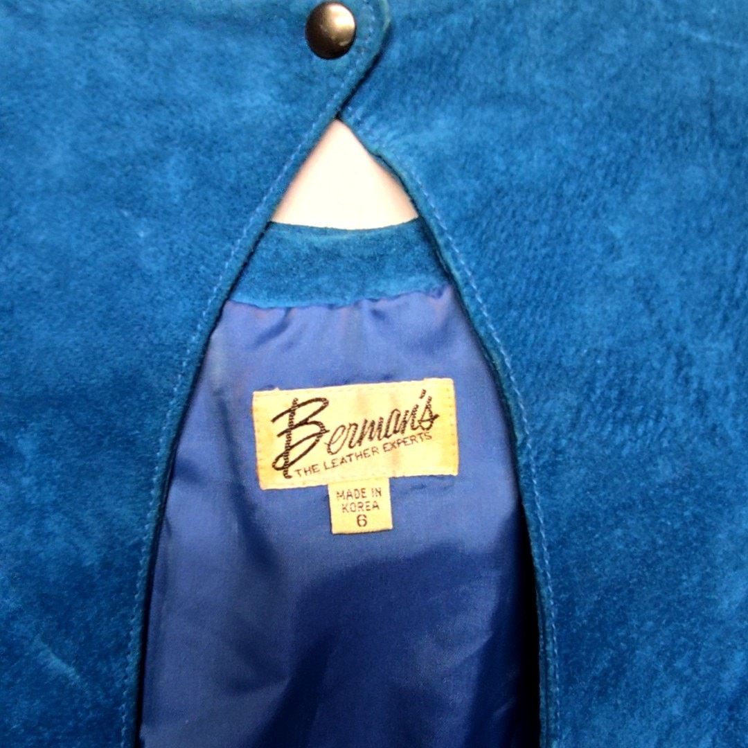 Vintage Vintage Blue Suede Peplum Bennetts Dress Womens Size 6 80s Size M / US 6-8 / IT 42-44 - 12 Thumbnail