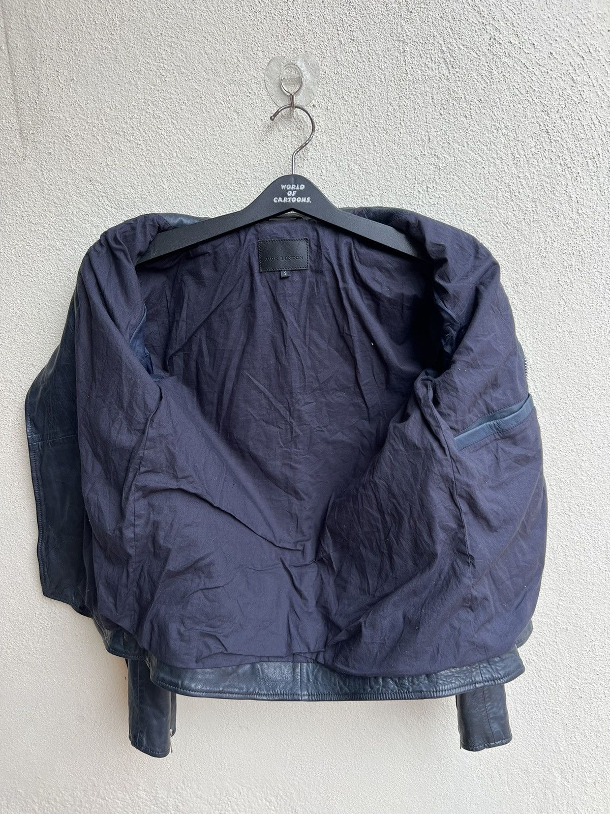 Jack London Jack London Wax Napa Lamb Leather Motorcycle Jacket Size US S / EU 44-46 / 1 - 18 Thumbnail
