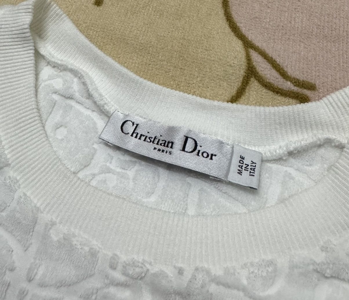 Dior CHRISTIAN DIOR White Terry Italy Shirt Size US S / EU 44-46 / 1 - 7 Thumbnail