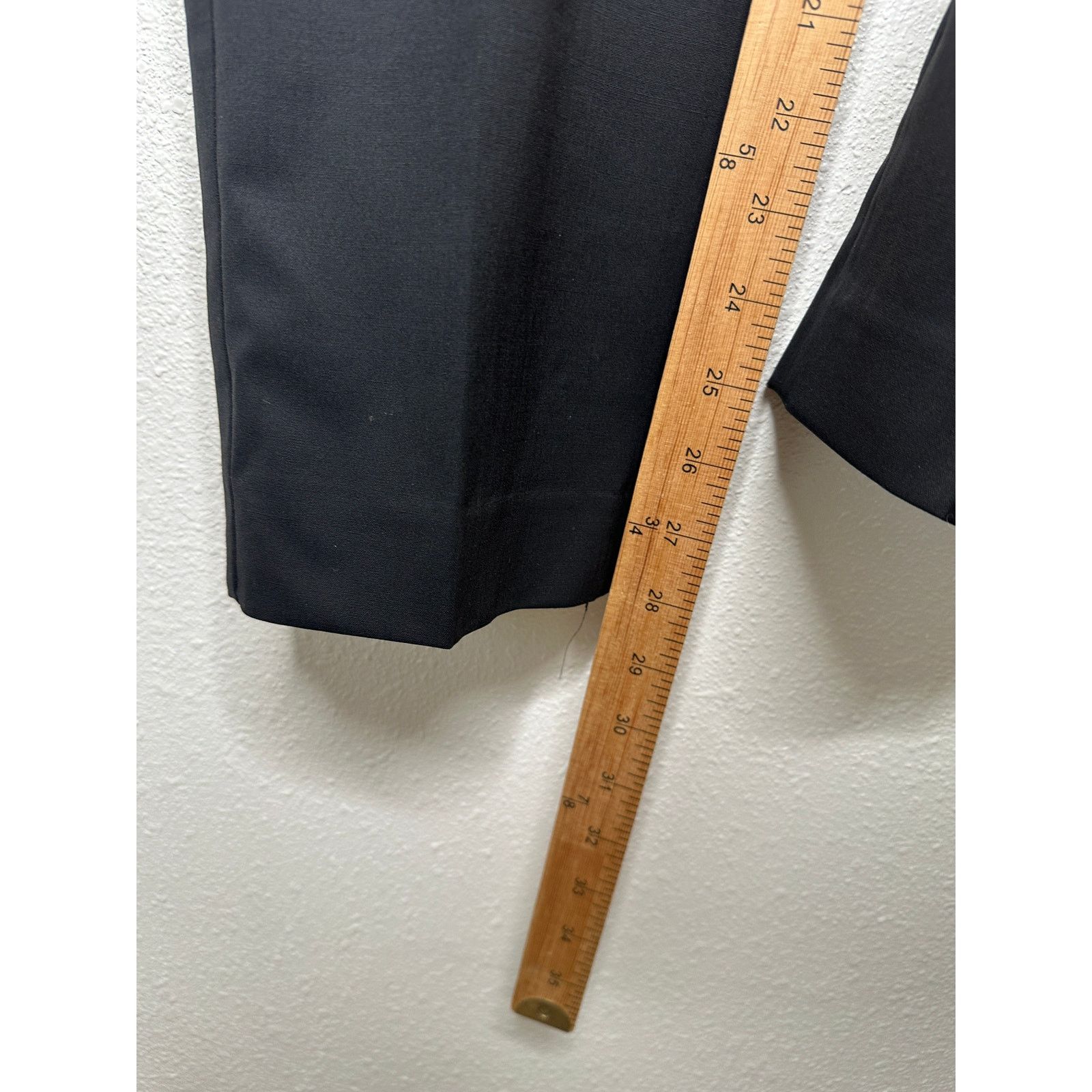 Theory Theory Black Testra 2B Straight Leg Wool Blend Trouser 8 Size 30" / US 8 / IT 44 - 15 Thumbnail