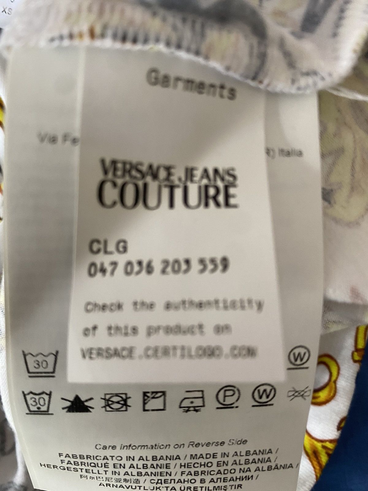 Versace Jeans Couture Versace Jeans Culture Logo Print Jersey T-Shirt, XS,, new. Size XS / US 0-2 / IT 36-38 - 12 Thumbnail