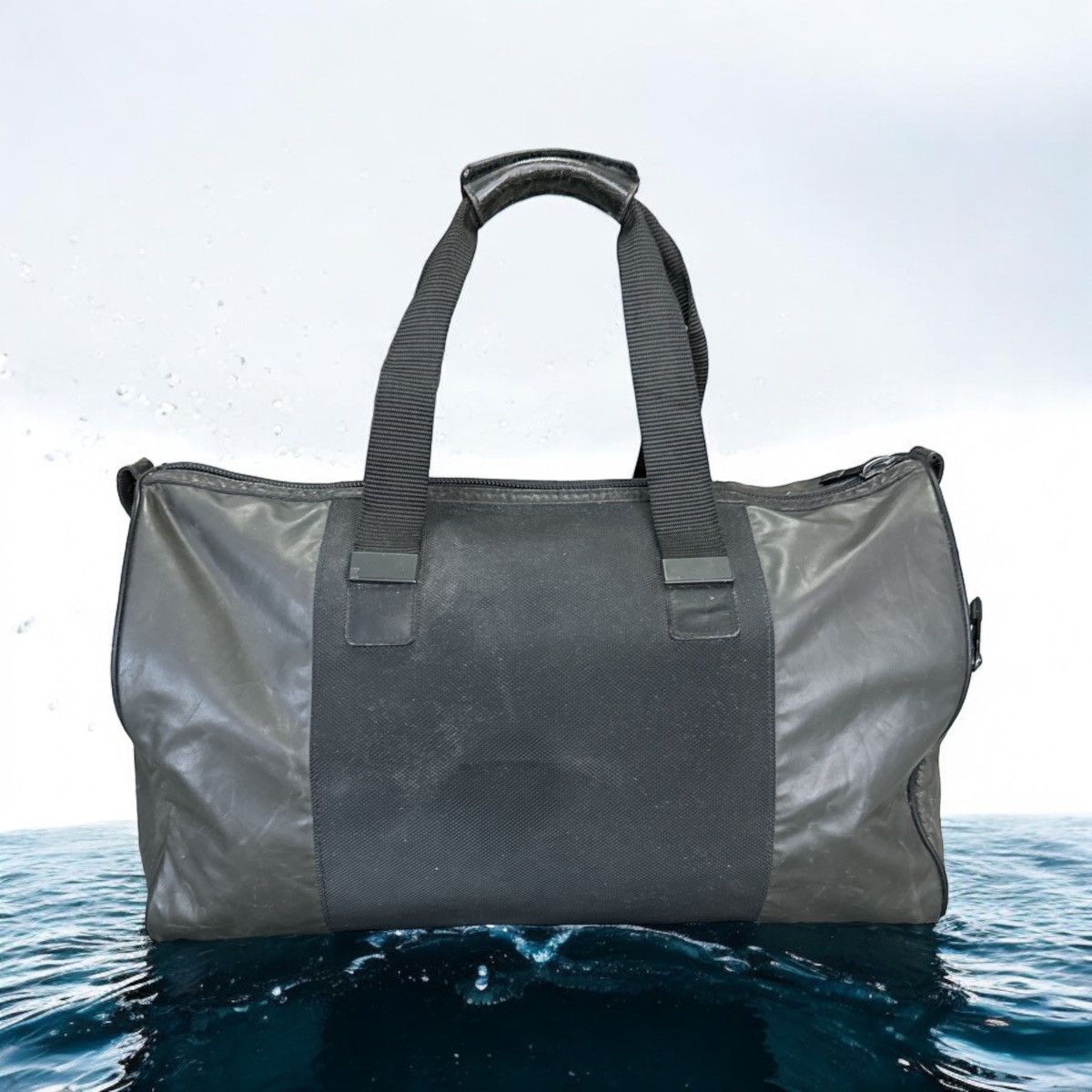 Issey Miyake × Vintage VTG ISSEY MIYAKE CANVAS & LEATHER TRAVEL BAG Size ONE SIZE - 2 Thumbnail