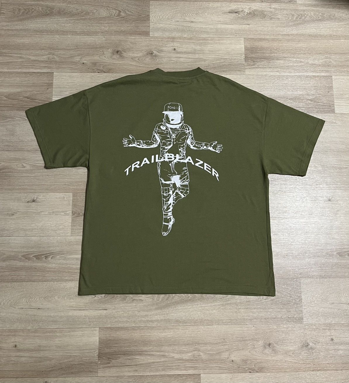 Other GNZ-11 Trail Blazer Khaki Color Oversized Big Logo T-Shirt Size US L / EU 52-54 / 3 - 1 Thumbnail