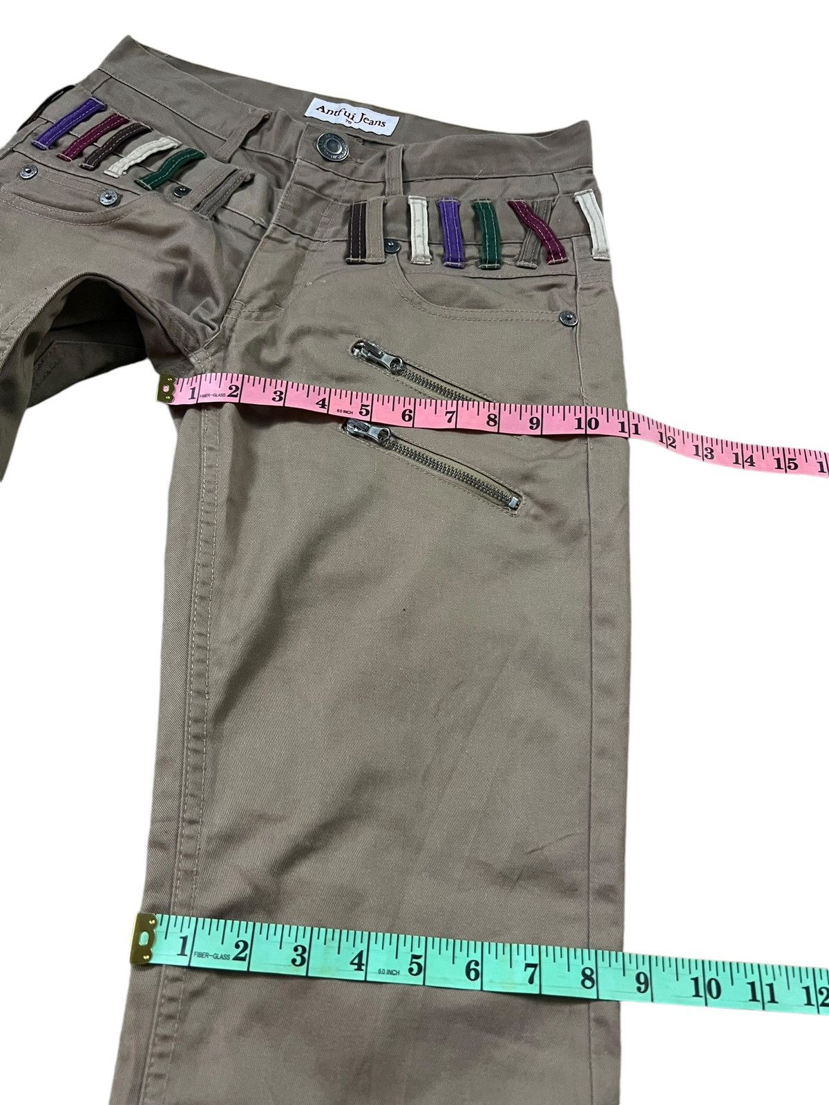 If Six Was Nine × Japanese Brand × Le Grande Bleu (L.G.B.) 💥Double Waist💥Antfui Nice Design Pants Size US 28 / EU 44 - 14 Thumbnail