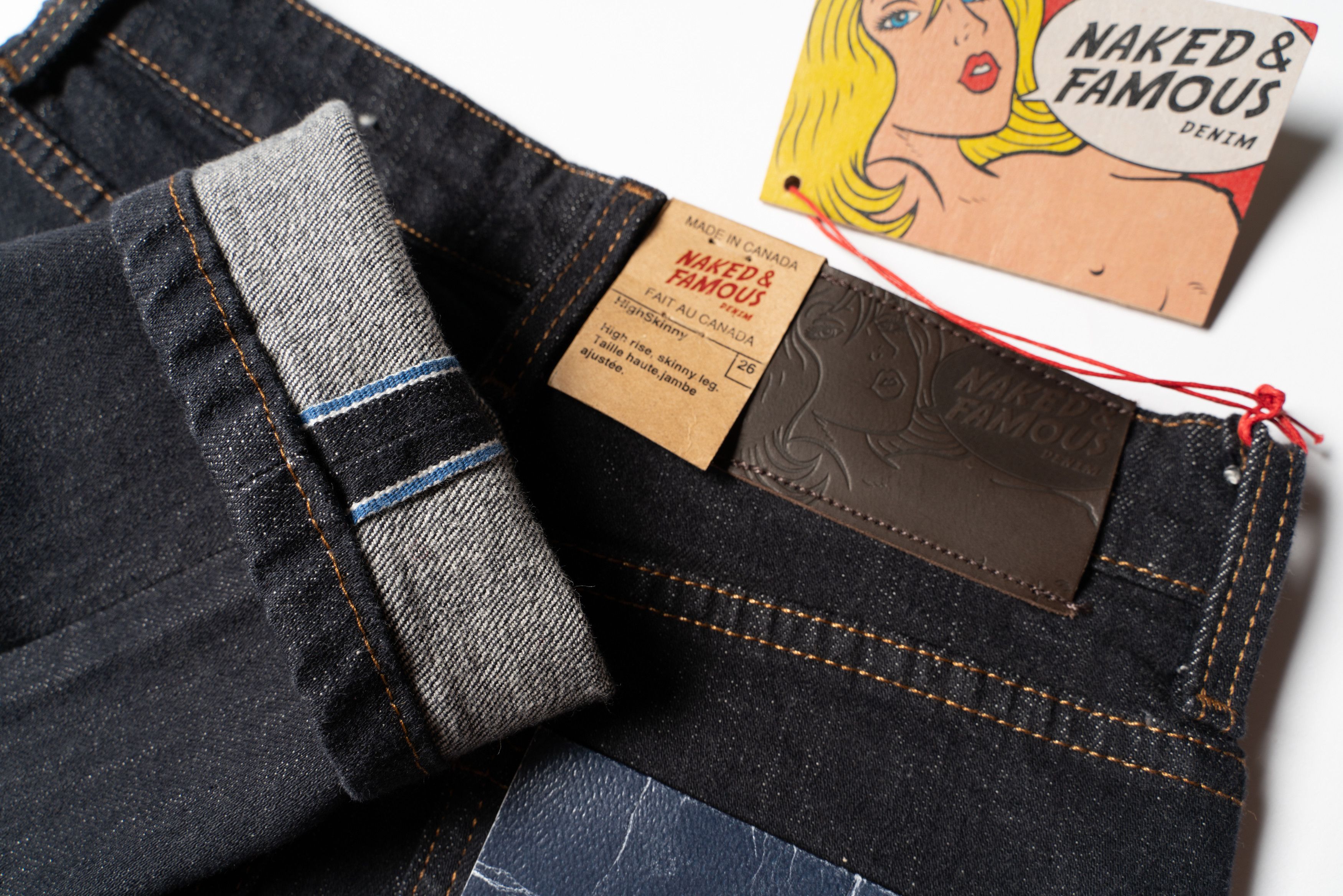 Naked & Famous 🔴NAKED & FAMOUS Forever Blue Selvedge Denim Jeans Women's Size 26" / US 2 / IT 38 - 17 Thumbnail